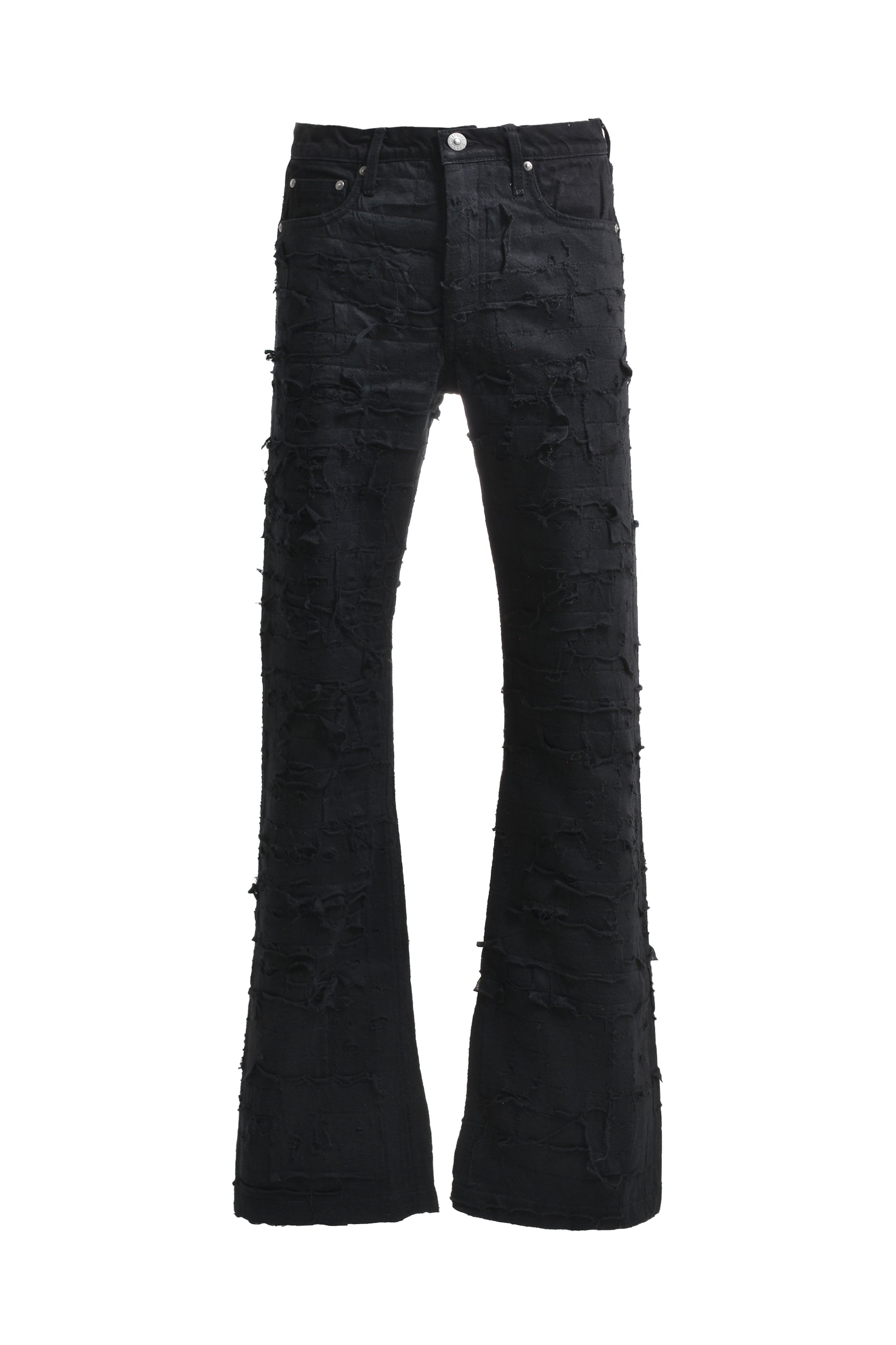 PARADOXE PARIS DARK FLAYED SAIL JEANS / BLK