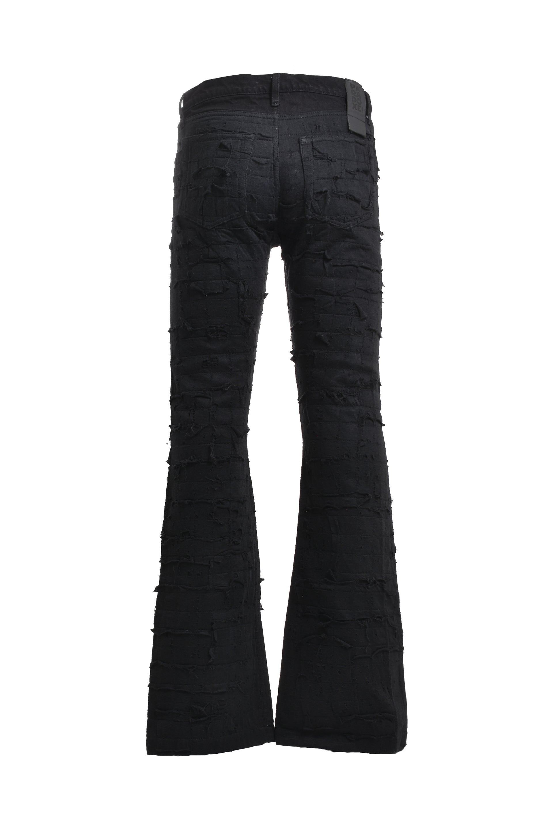 PARADOXE PARIS DARK FLAYED SAIL JEANS / BLK