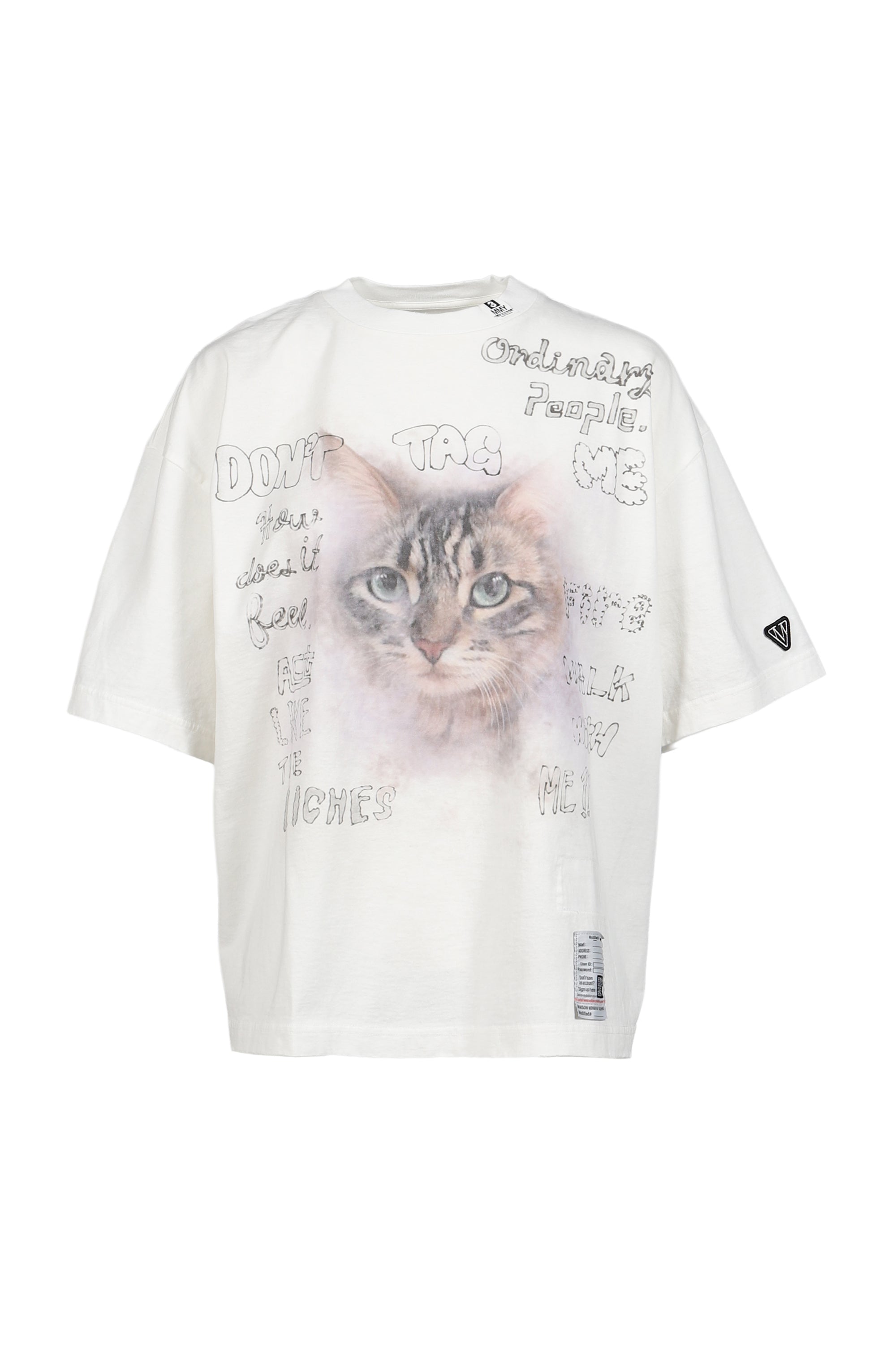 Maison MIHARA YASUHIRO メゾンミハラヤスヒロ SS26 CAT PRINTED TEE