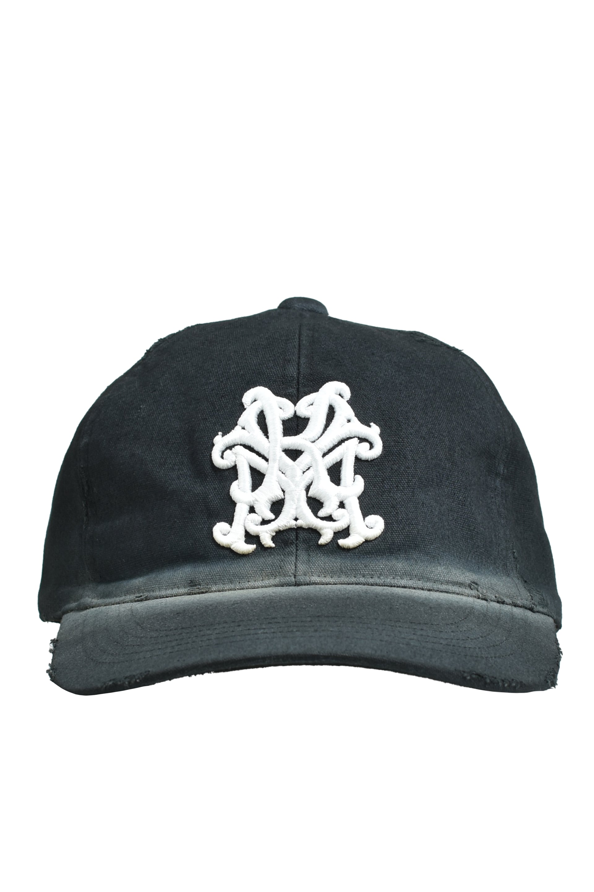 CA4LA × KAMIYA “KMY" DISTRESSED CAP / BLK