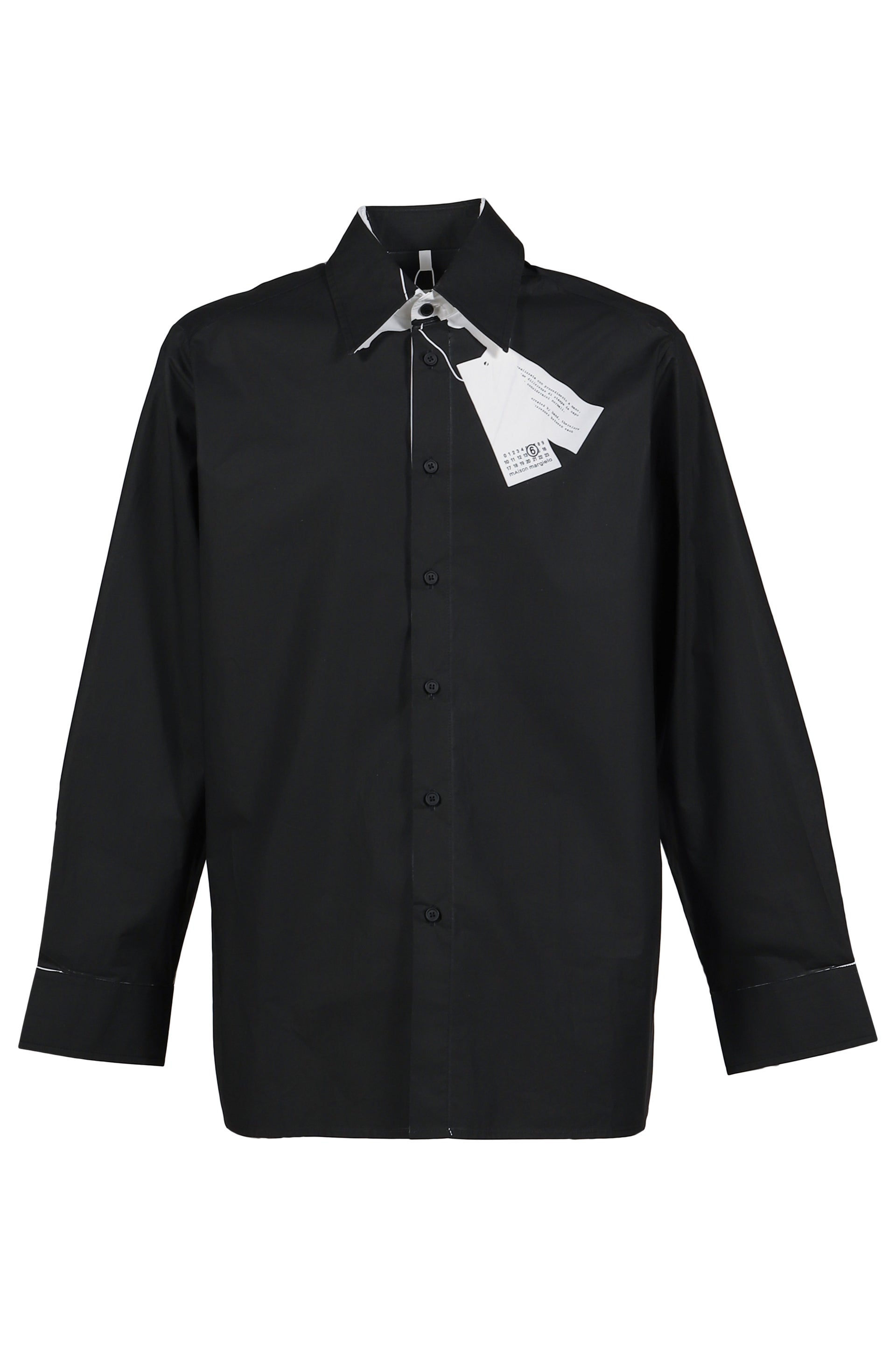 LONG-SLEEVED SHIRT / BLK WHT