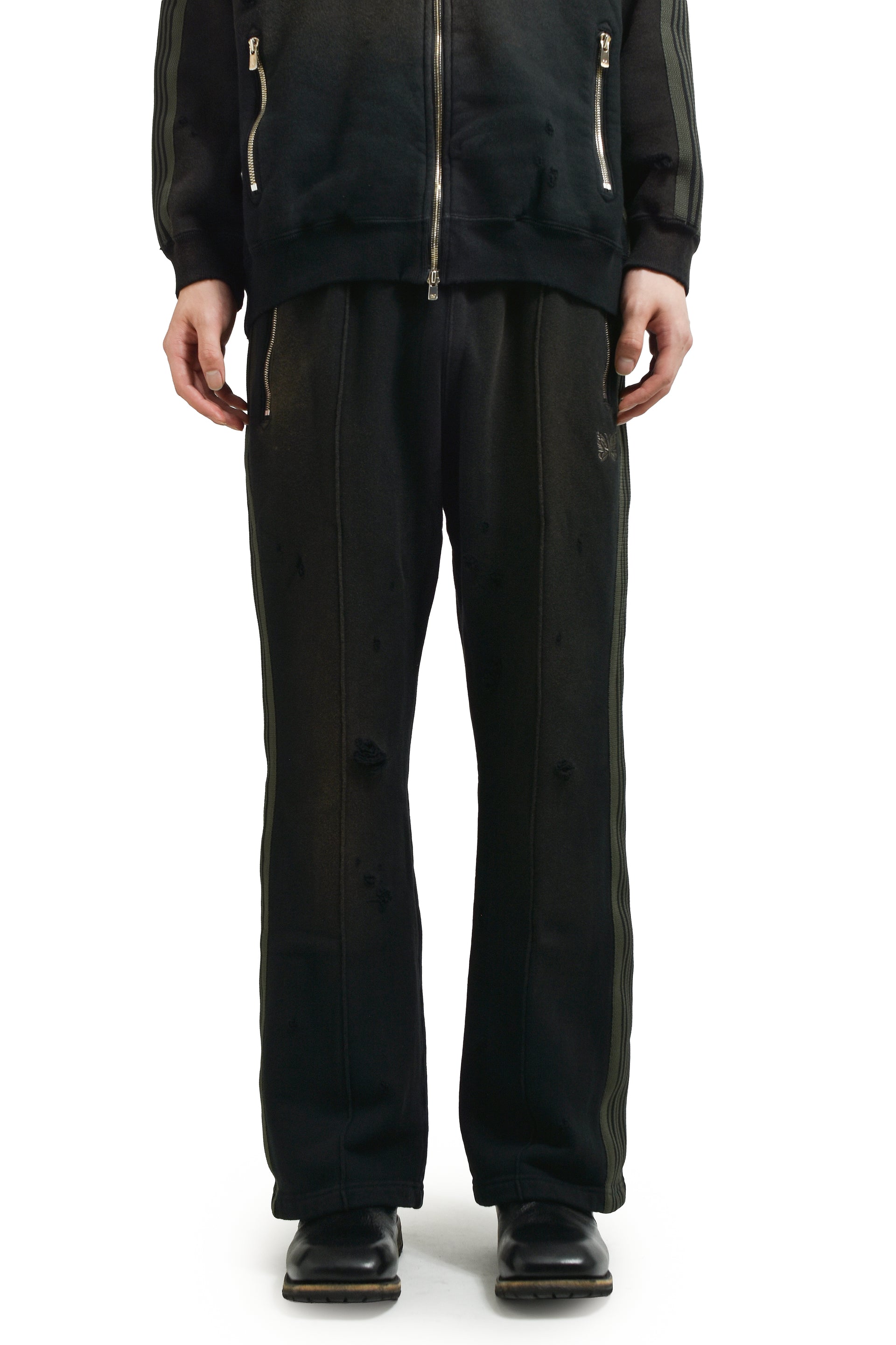 BOOT-CUT TRACK PANT(EXCLUSIVE) / BLK