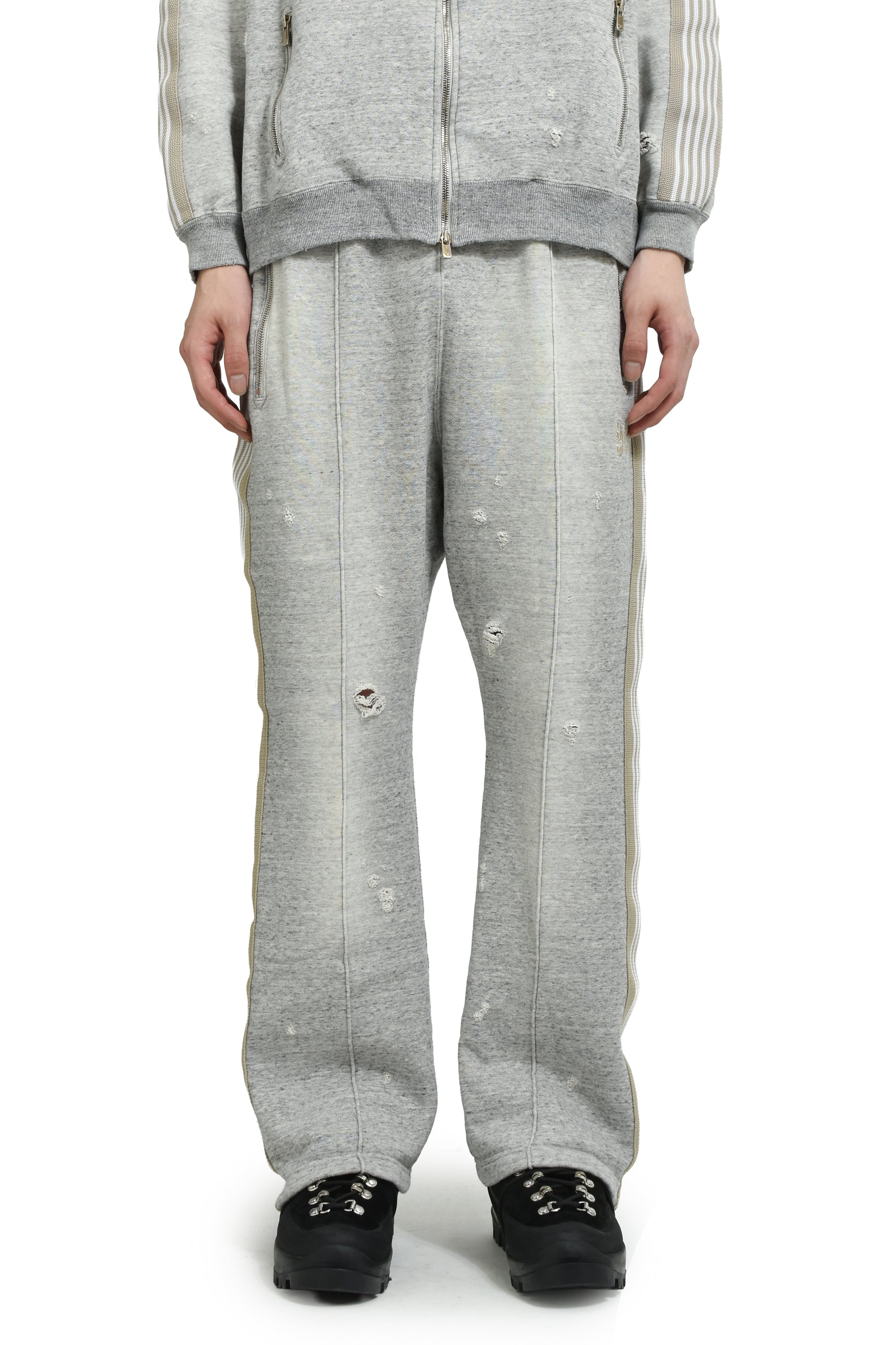 BOOT-CUT TRACK PANT(EXCLUSIVE) / GRY
