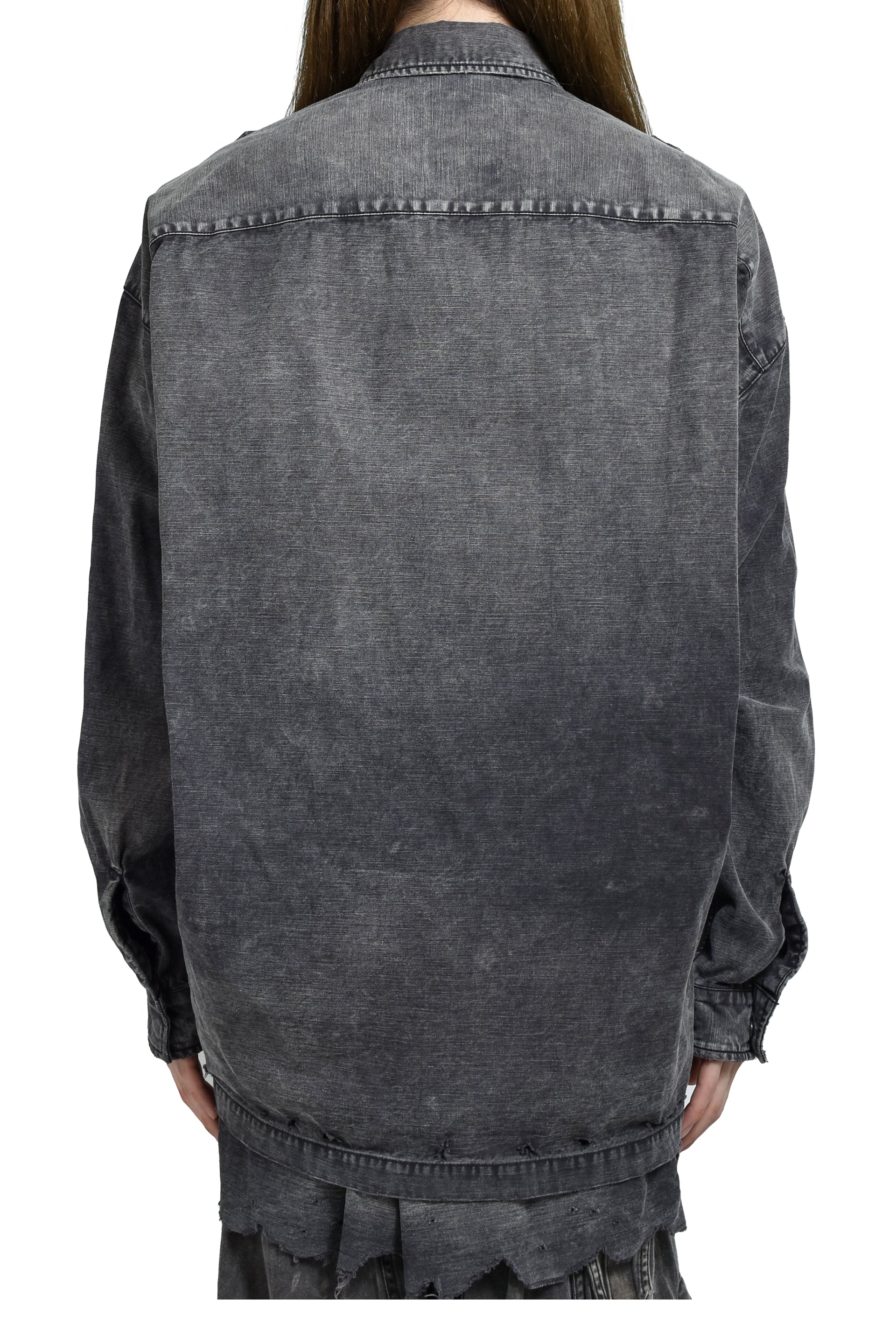 EMBELLISHED MILITARY SHIRTS / BLK