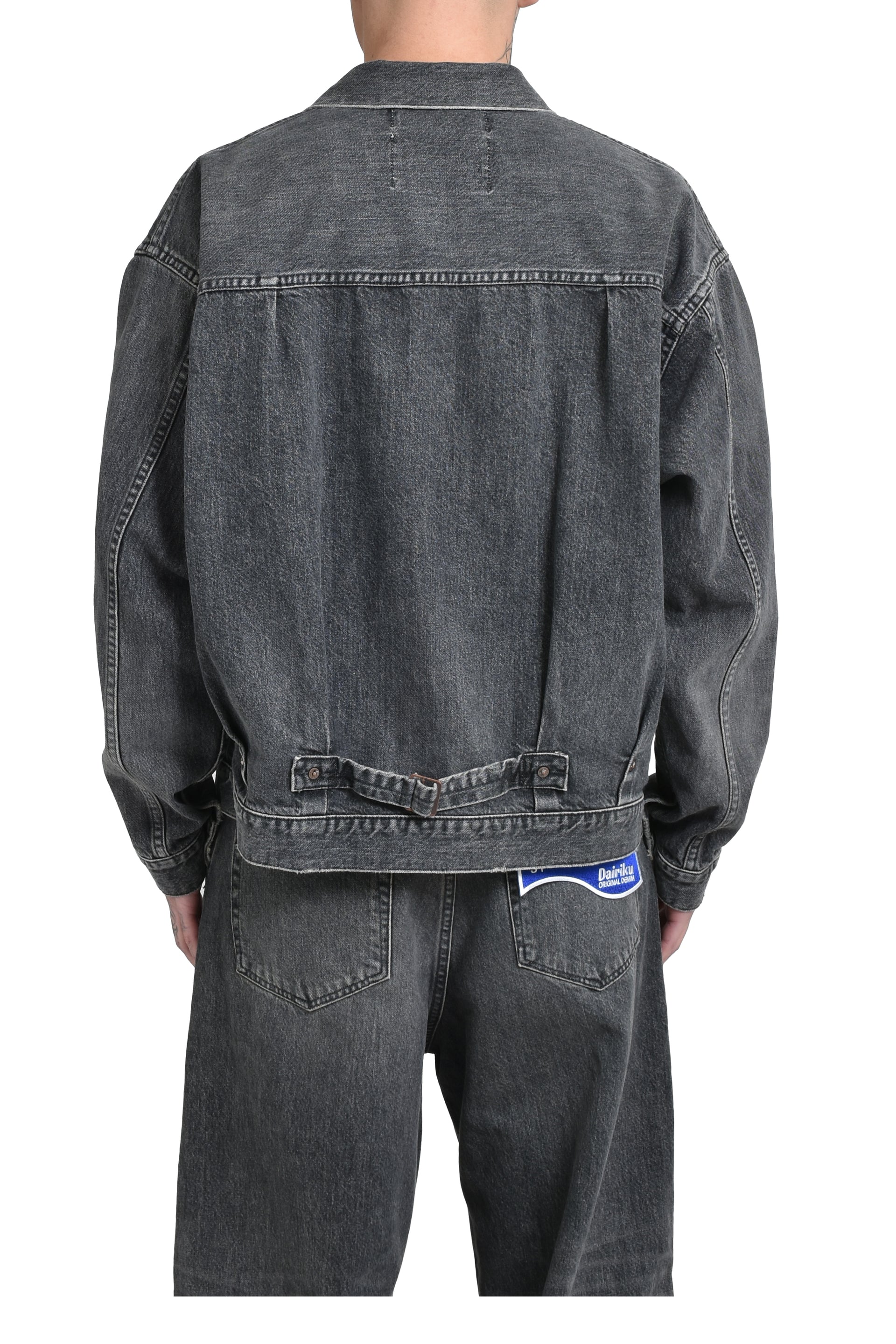 DAIRIKU 2PKT VINATGE DENIM JACKET / BLK