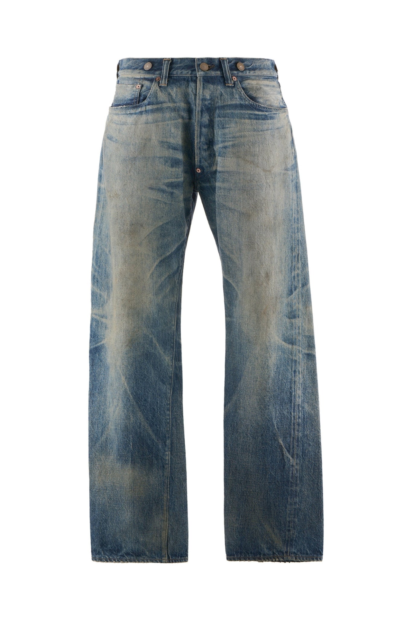 BB_DENIM PNT/5PKTS DAMAGE / BLU