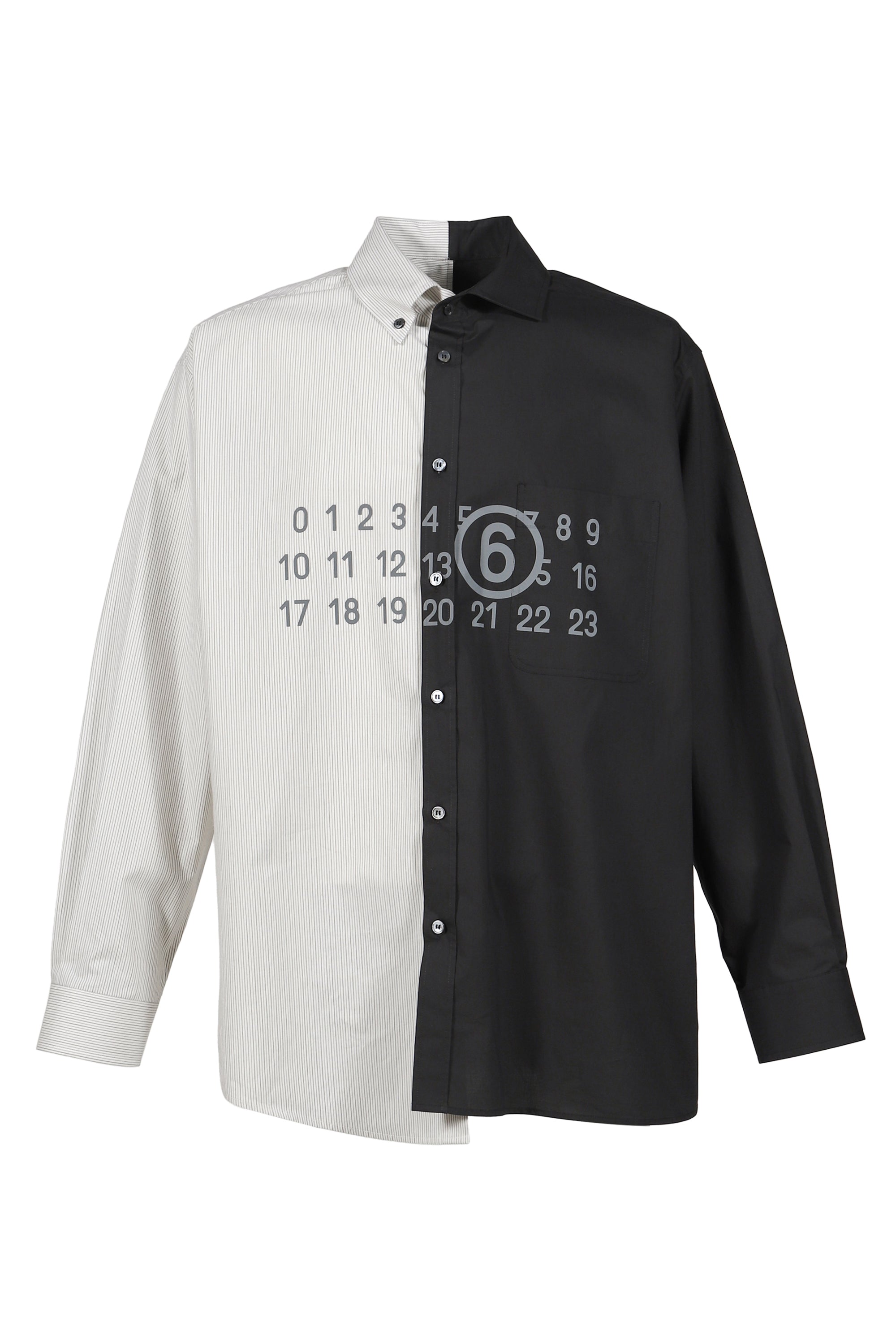 MM6 Maison Margiela SS26 LONG-SLEEVED SHIRT / BLK - NUBIAN