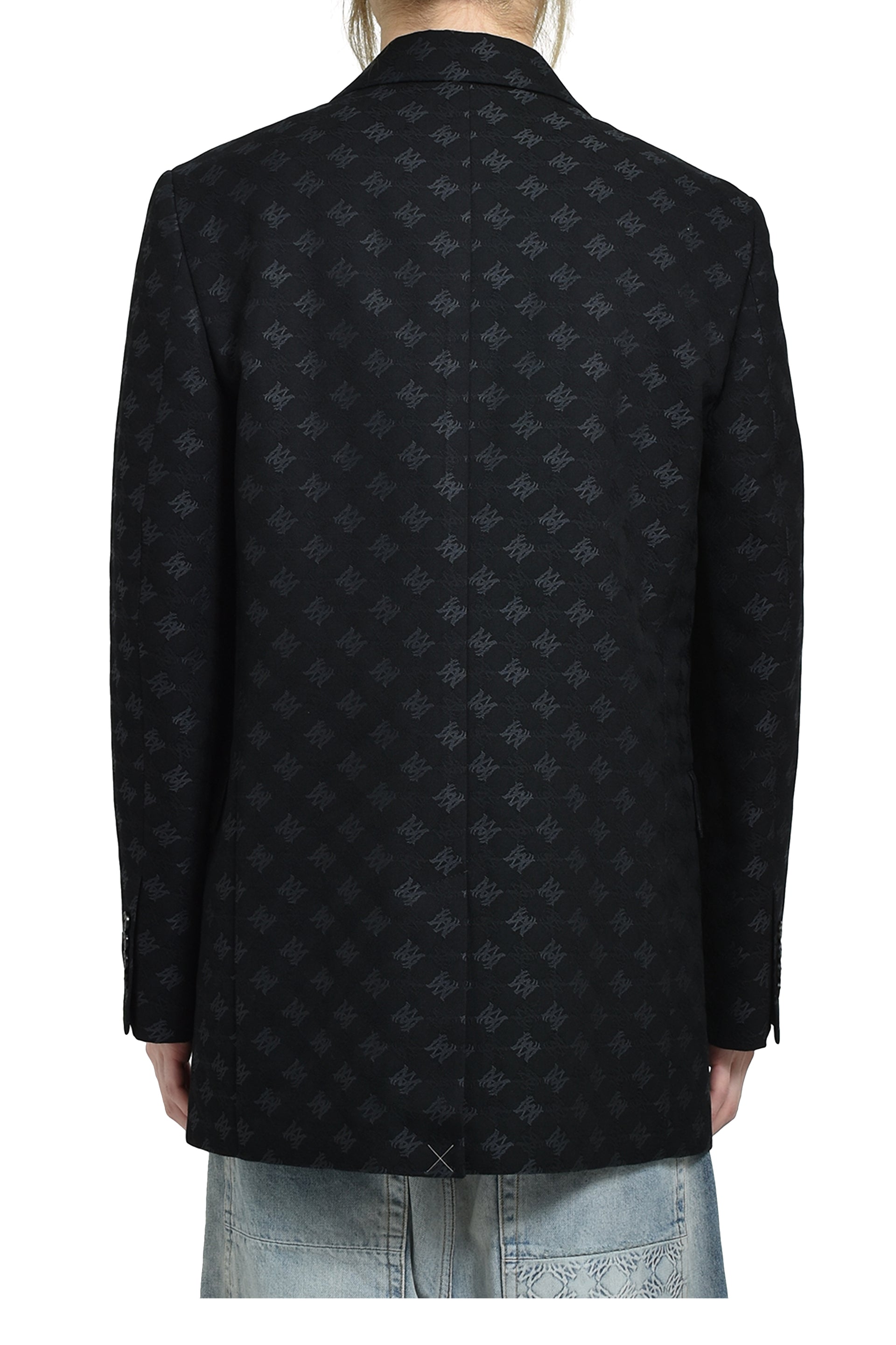 MA QUAD JACQUARD SB BLAZER / BLK