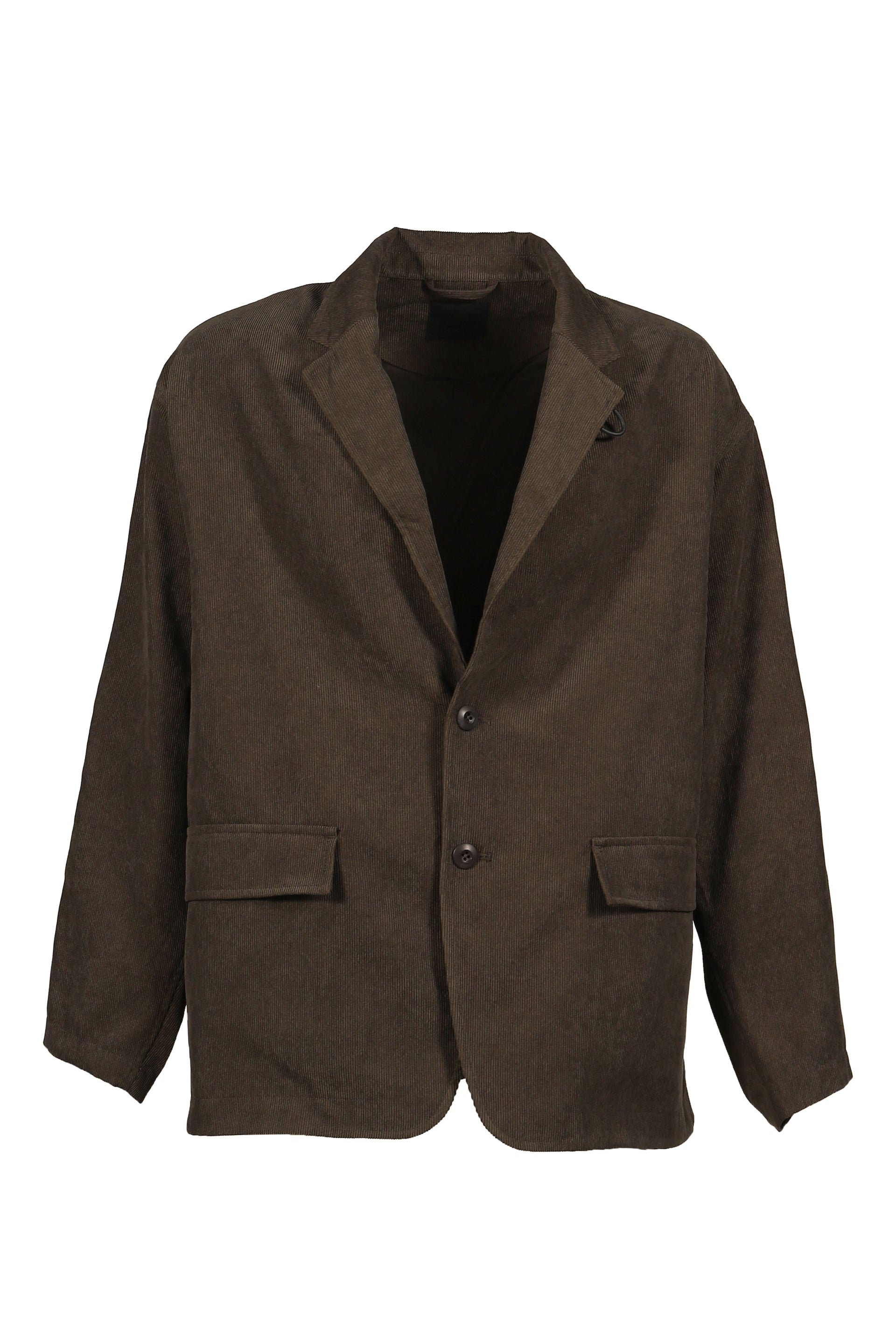 TECH LOOSE 2B JACKET CORDUROY / BRW KHA