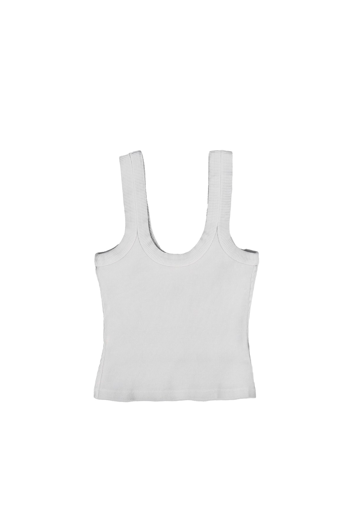 TANK TOP WITH EMBOSSED LOGO / WASHED SMOKE WHT