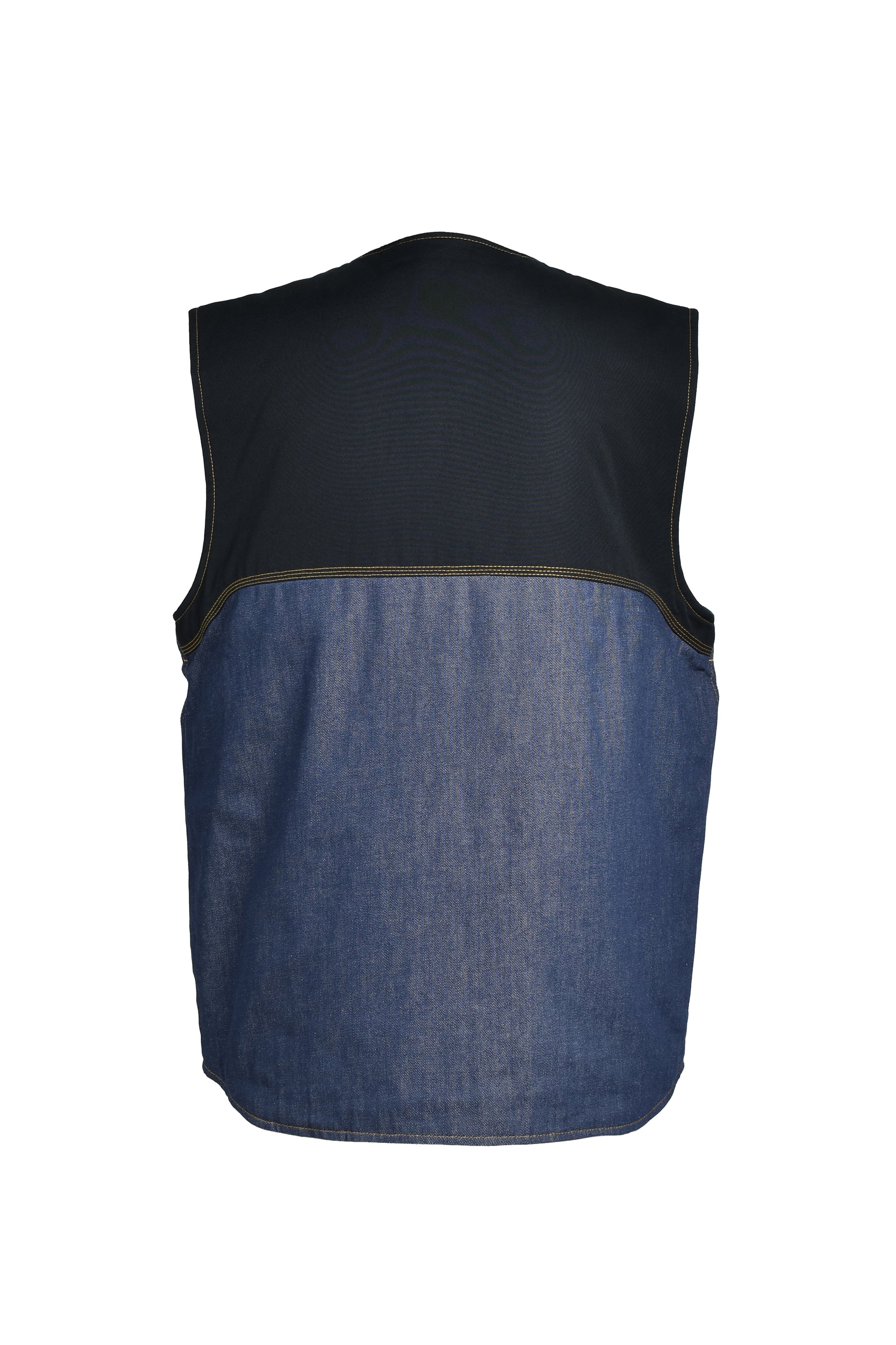 VEST / ND DARK NAVY / MUSTARD
