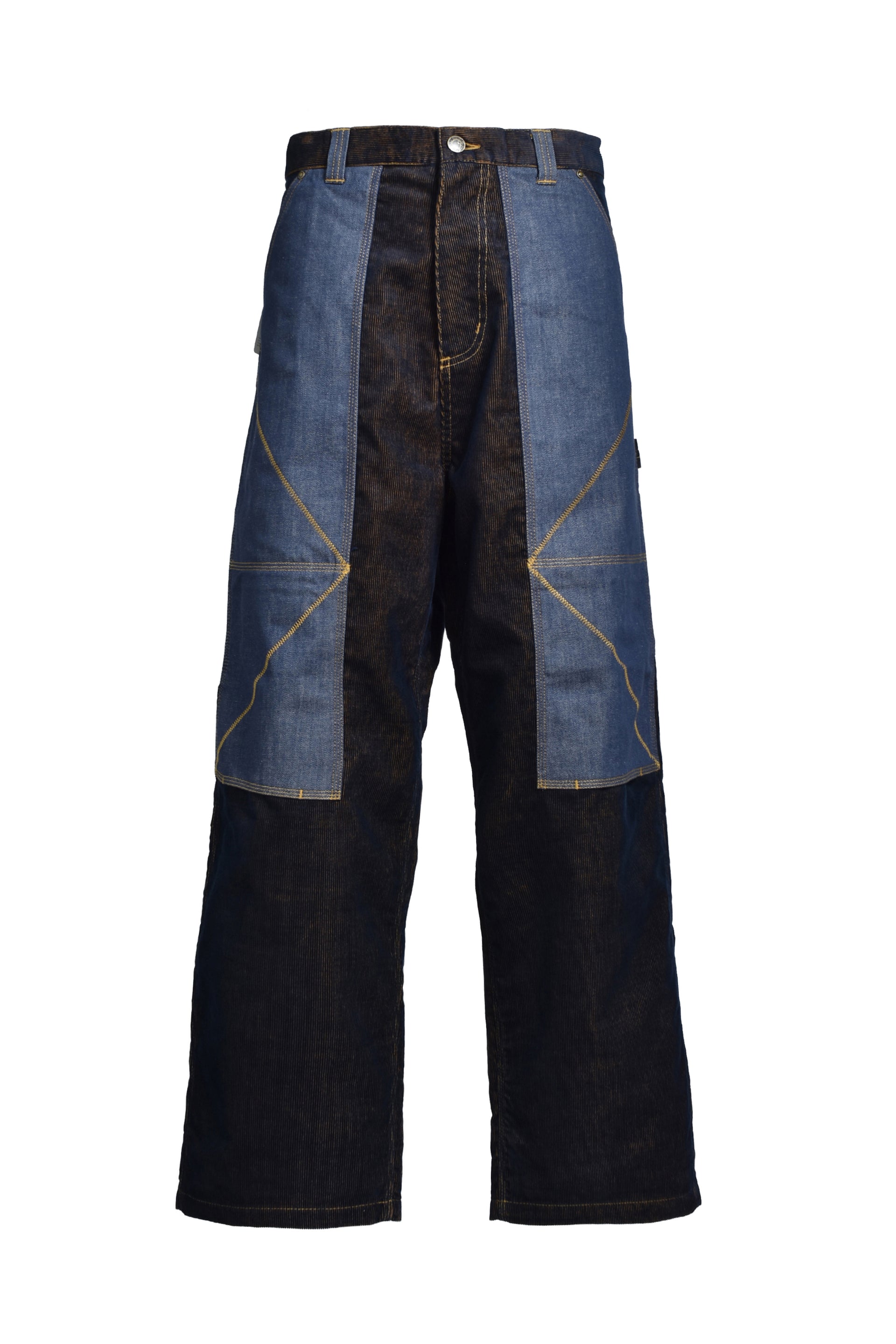 OG DOUBLE KNEE PANT / ND DARK NAVY / MUSTARD