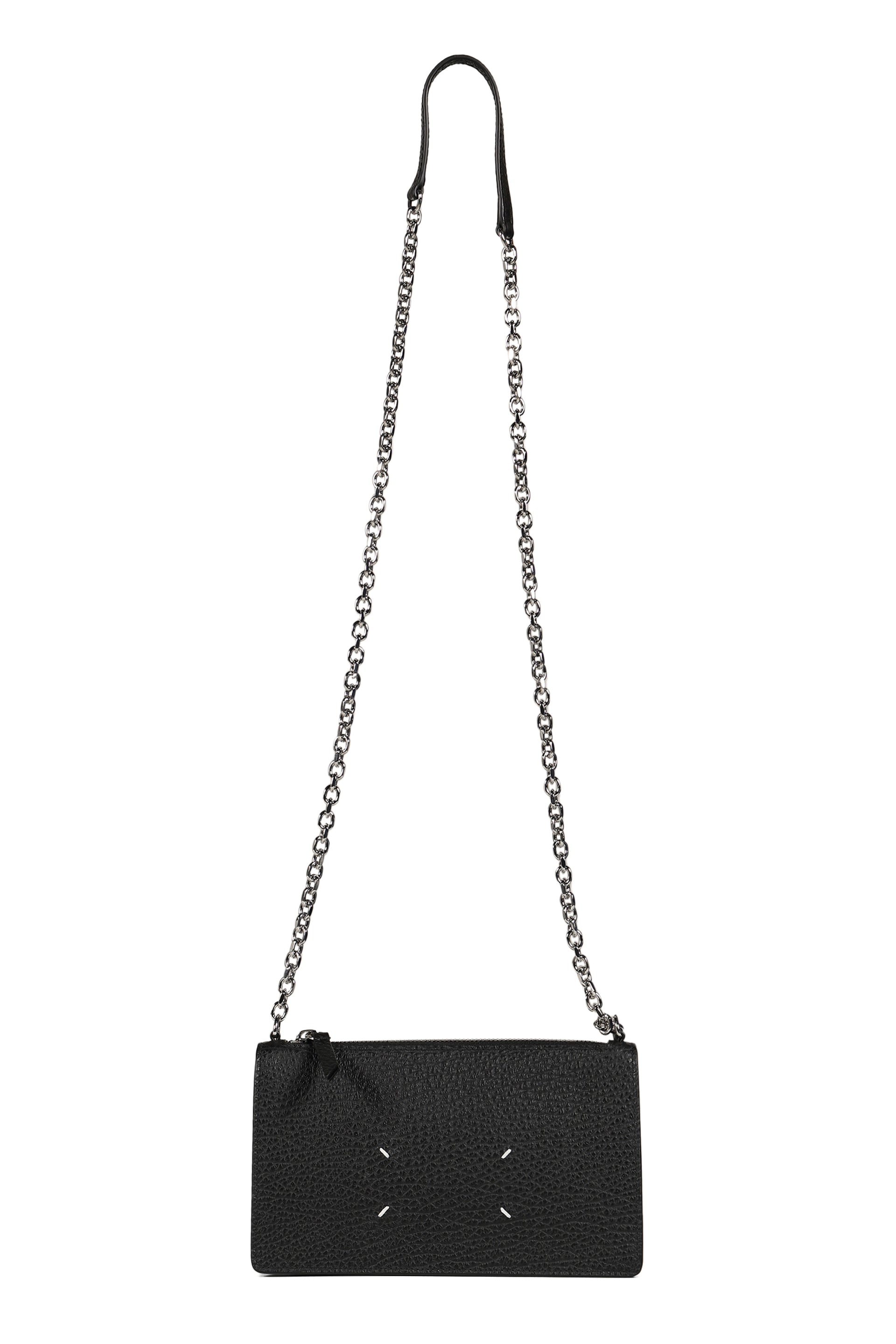 ZIPPED WALLET ON CHAIN / BLK