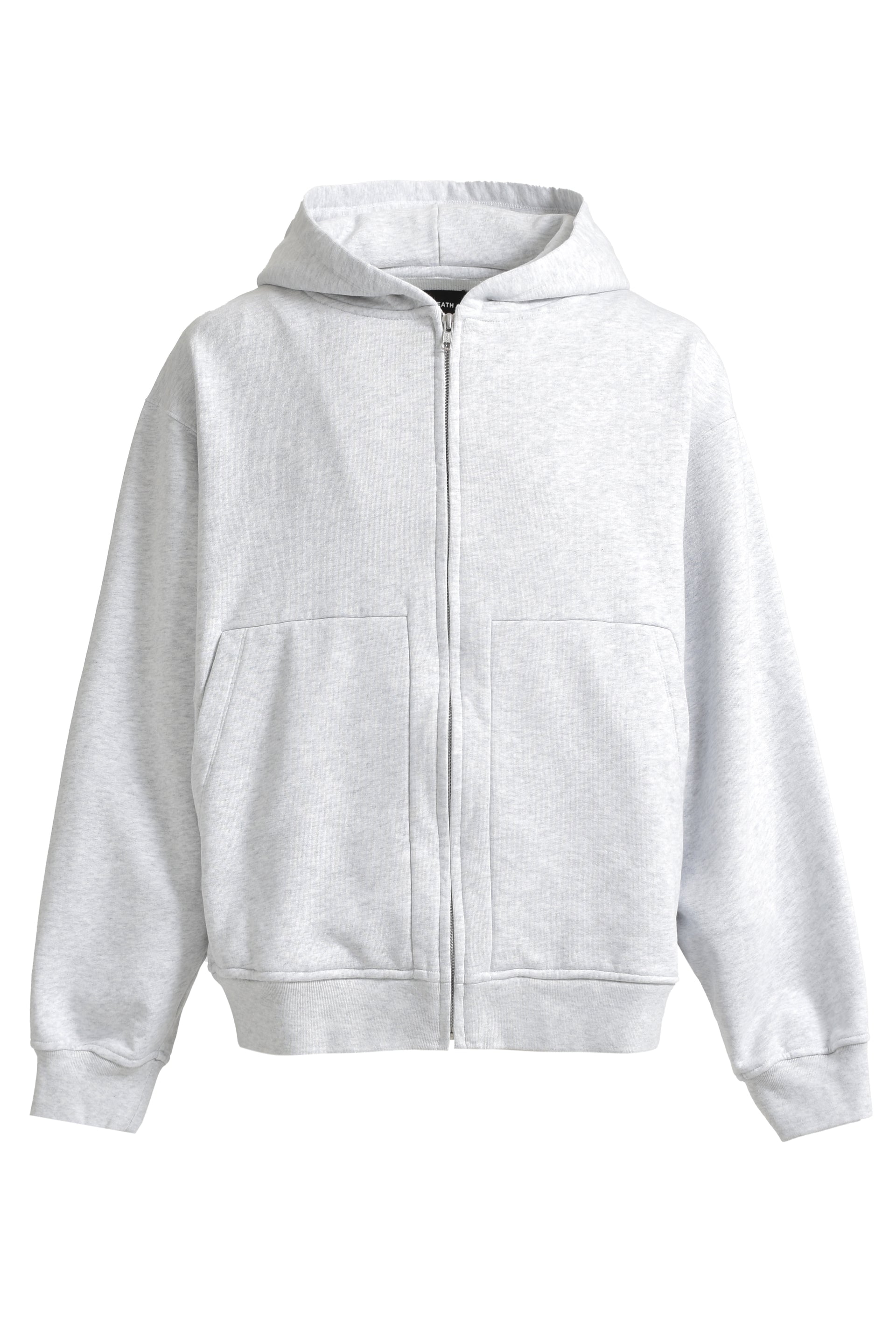 BREATH NEWRICH WIDE ZIP UP HOODIE / ICE GRY