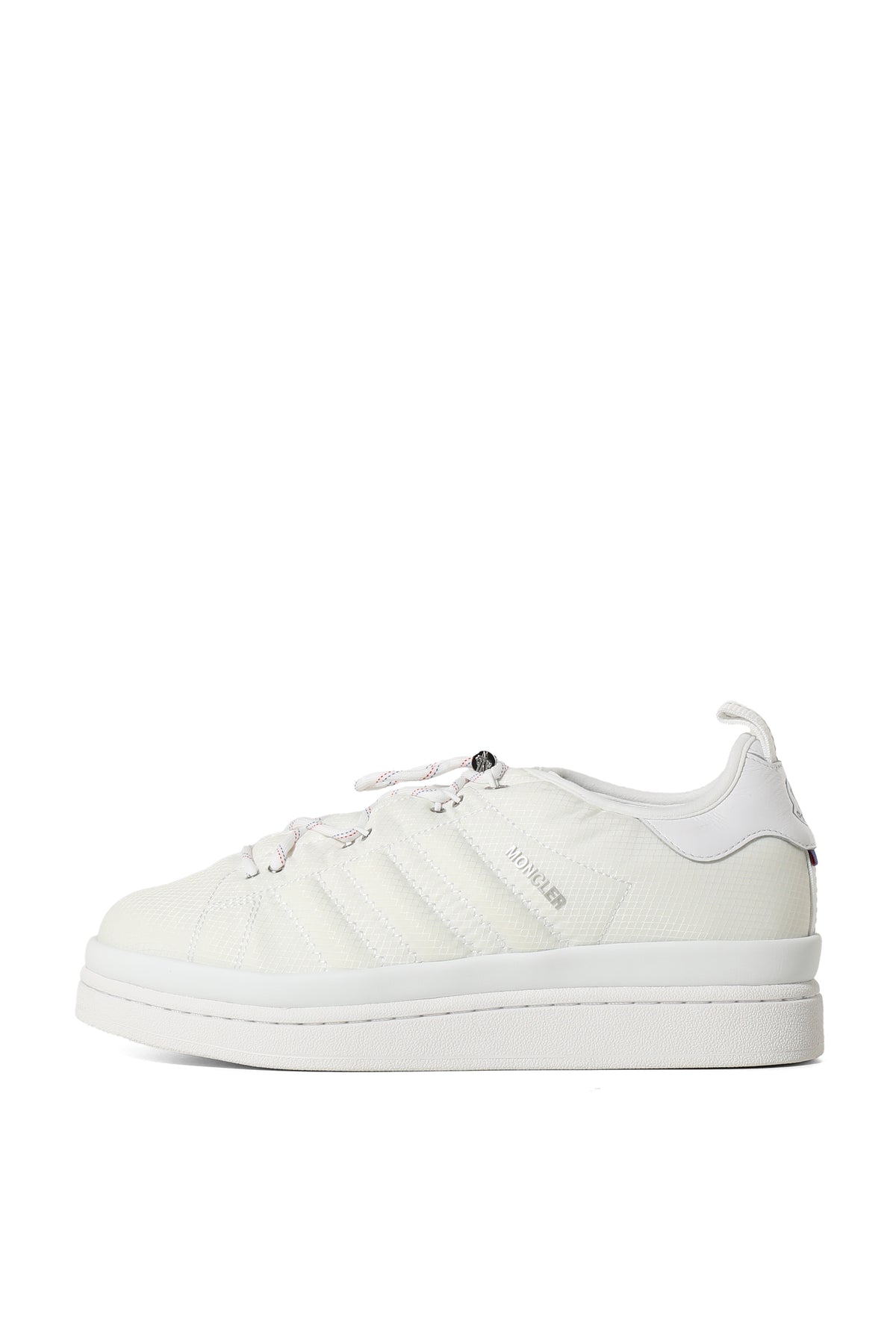 MONCLER CAMPUS LOW TOP SNEAKERS / WHT