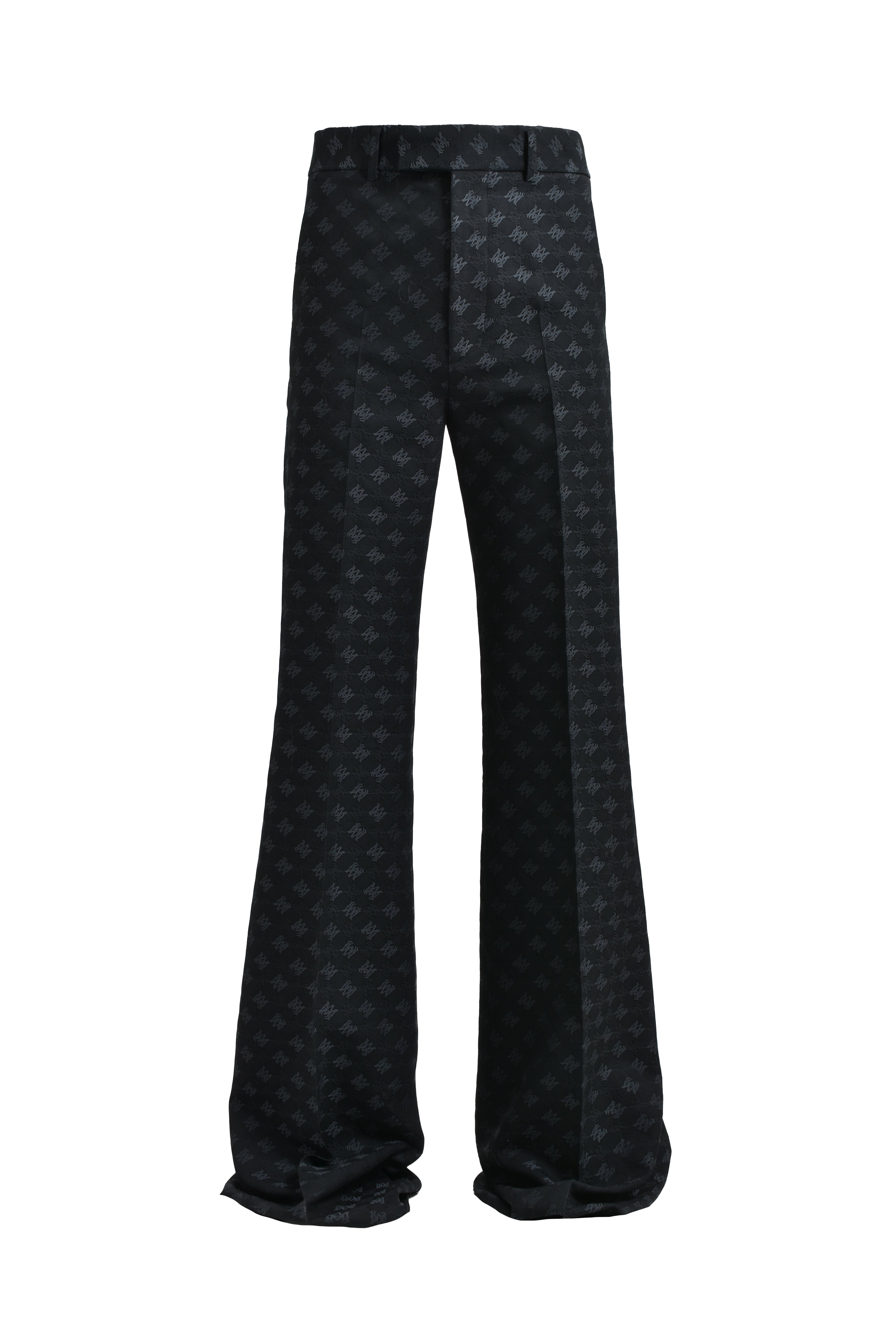 AMIRI アミリ SS25 MA QUAD JACQUARD CREASED FLARE / BLK - NUBIAN
