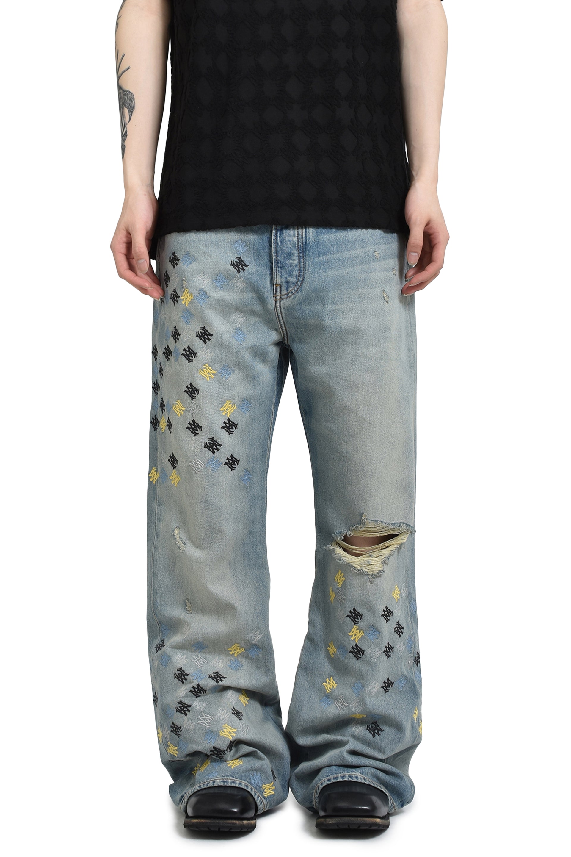 AMIRI MA QUAD EMBROIDERED FLARE / IND