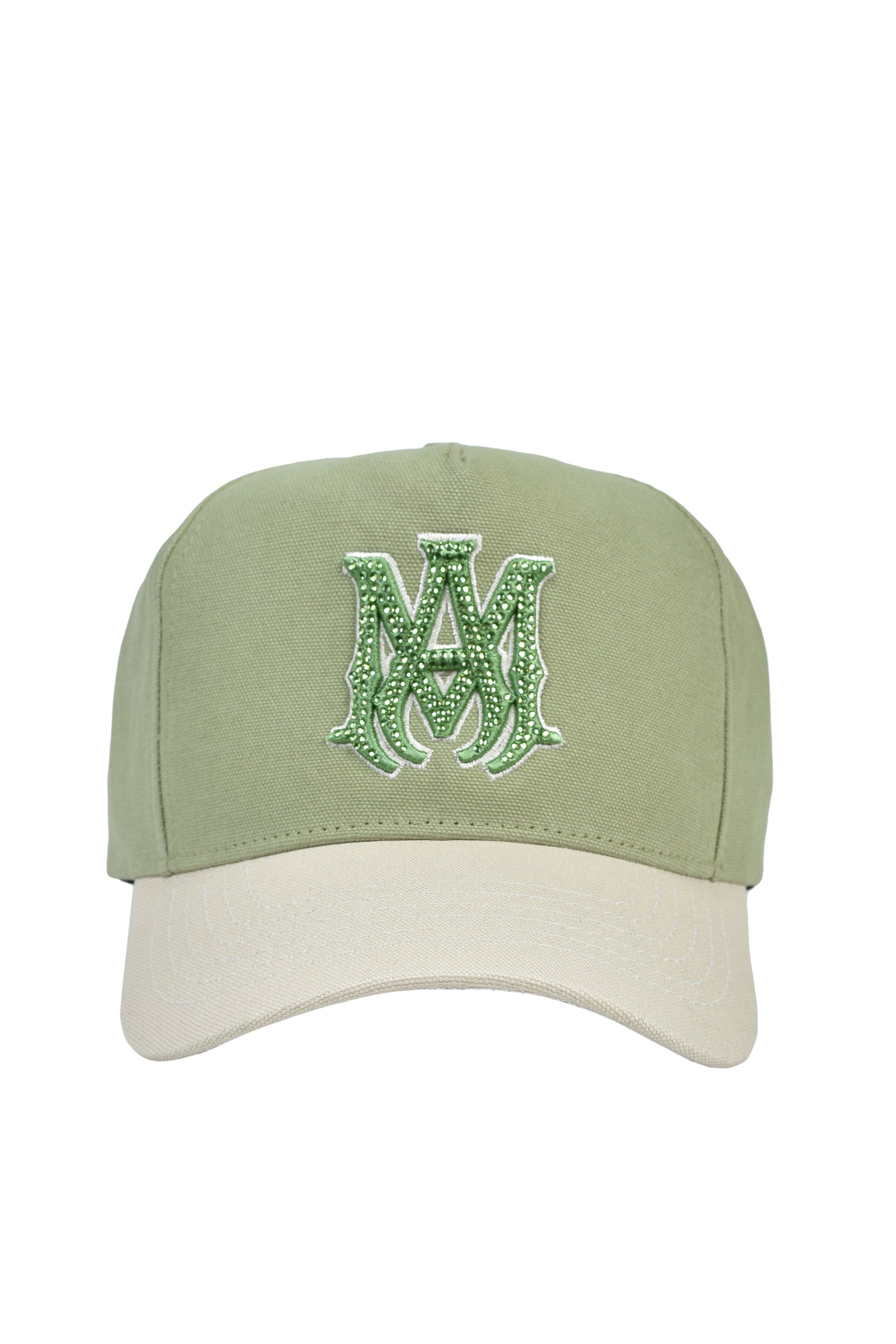 AMIRI アミリ SS26 MA CRYSTAL CANVAS HAT / GRN TEA - NUBIAN ヌビアン
