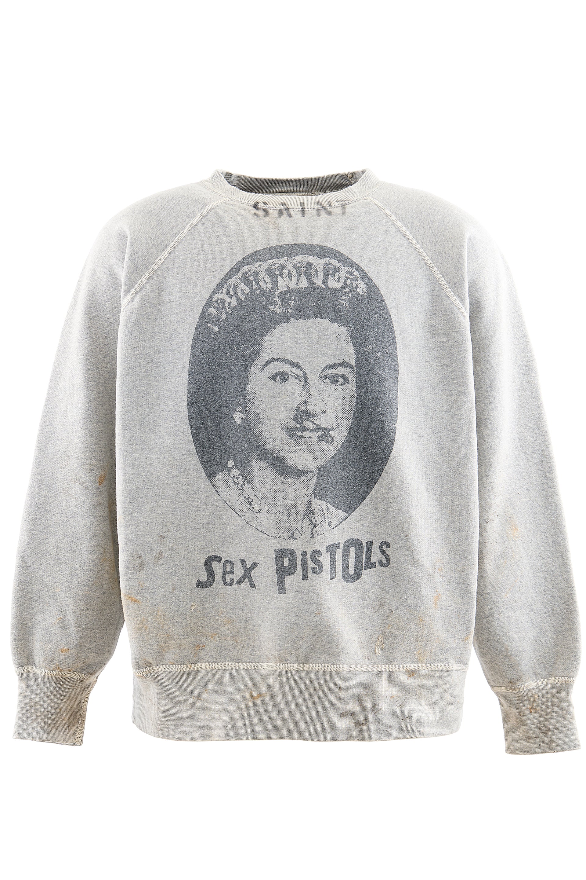 SAINT Mxxxxxx × Sex Pistols SP_CREW SWT/QUEEN / GRY