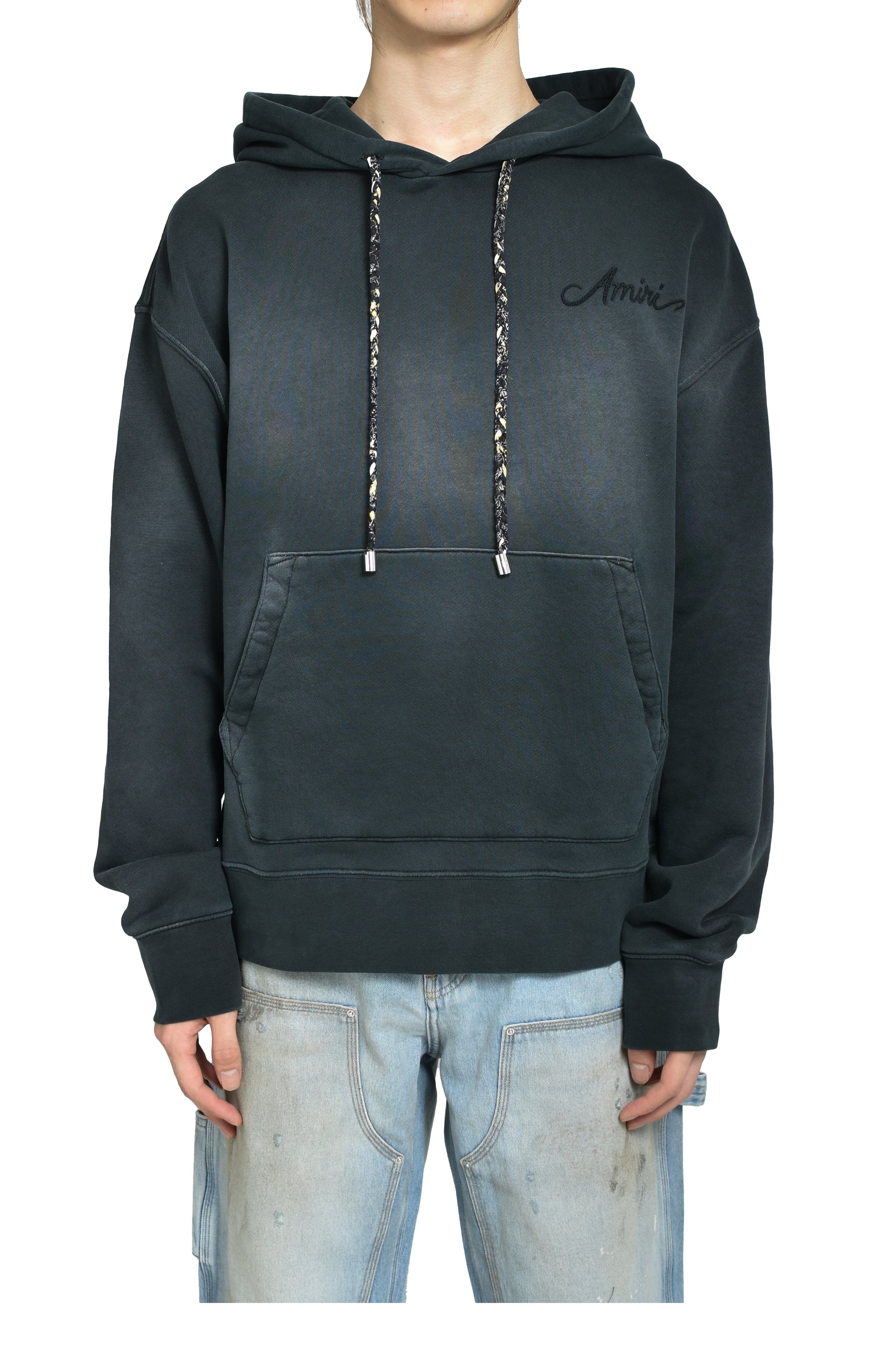 BLEACH BANDANA OS HOODIE / BLK