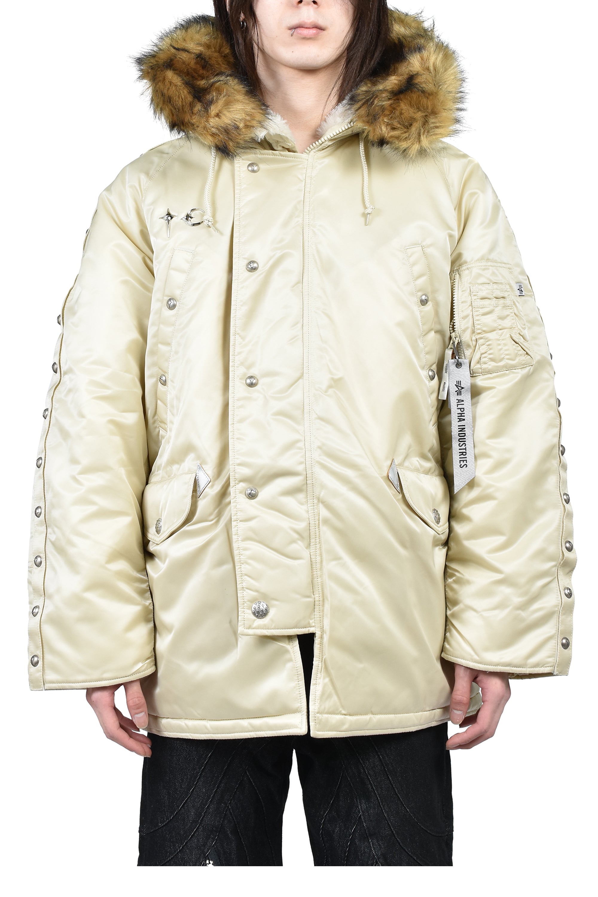 【ALPHA INDUSTRIES】N-3B ホワイト 超希少色 XL AIN-
