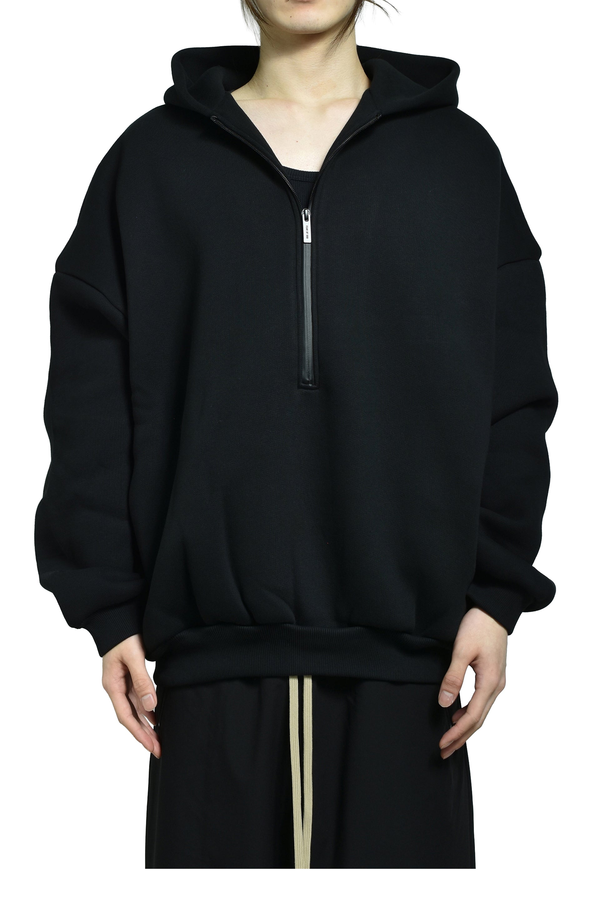ATHLETIC HALFZIP HOODIE / BLK