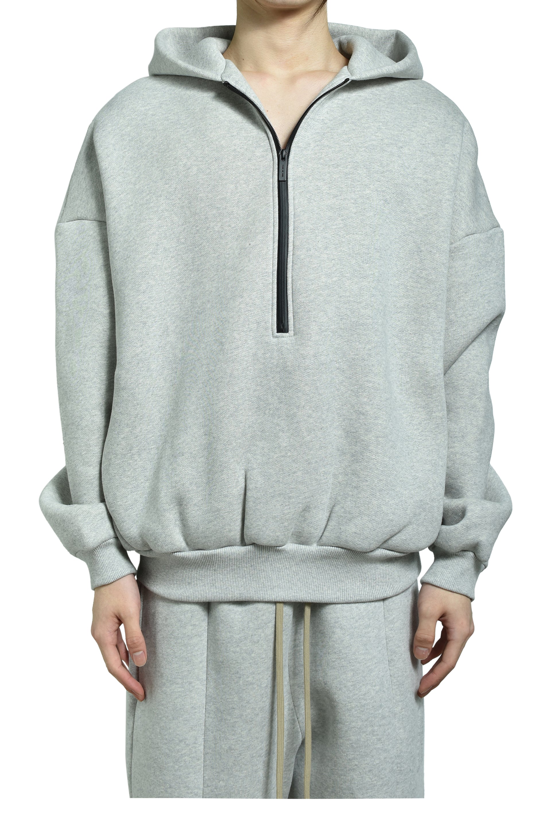 ATHLETIC HALFZIP HOODIE / MELANGE GRY