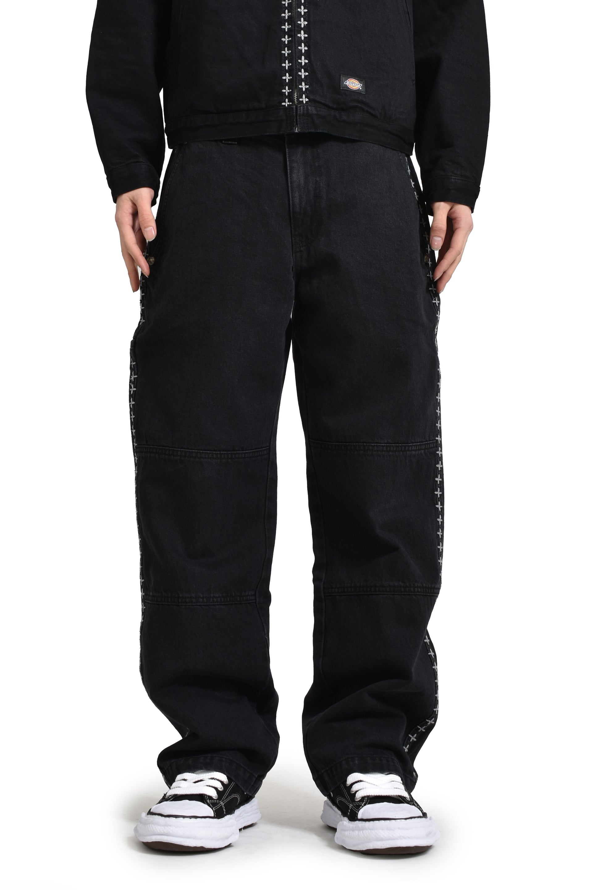 Thug Club × Dickies X STITCH PANTS / BLK