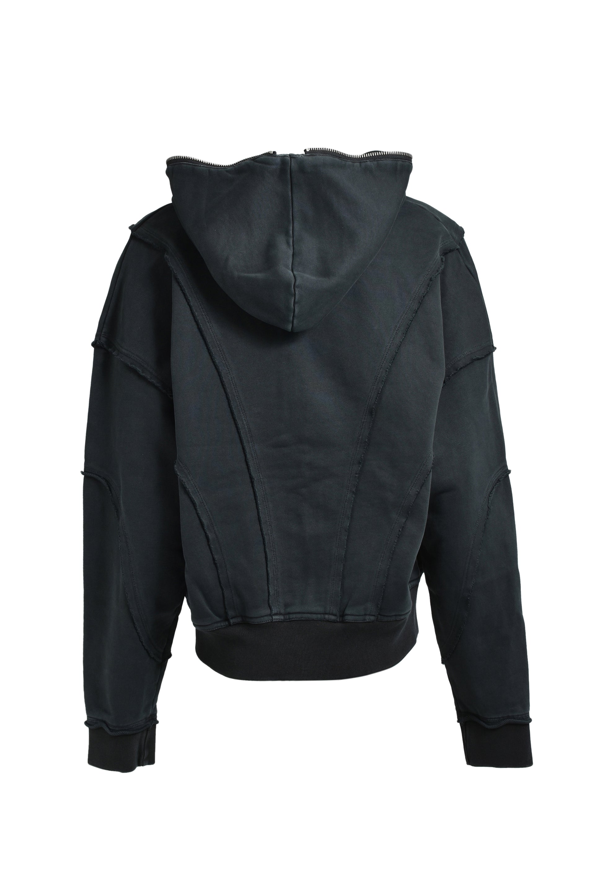 FADE ZIP UP HOODIE / BLACK
