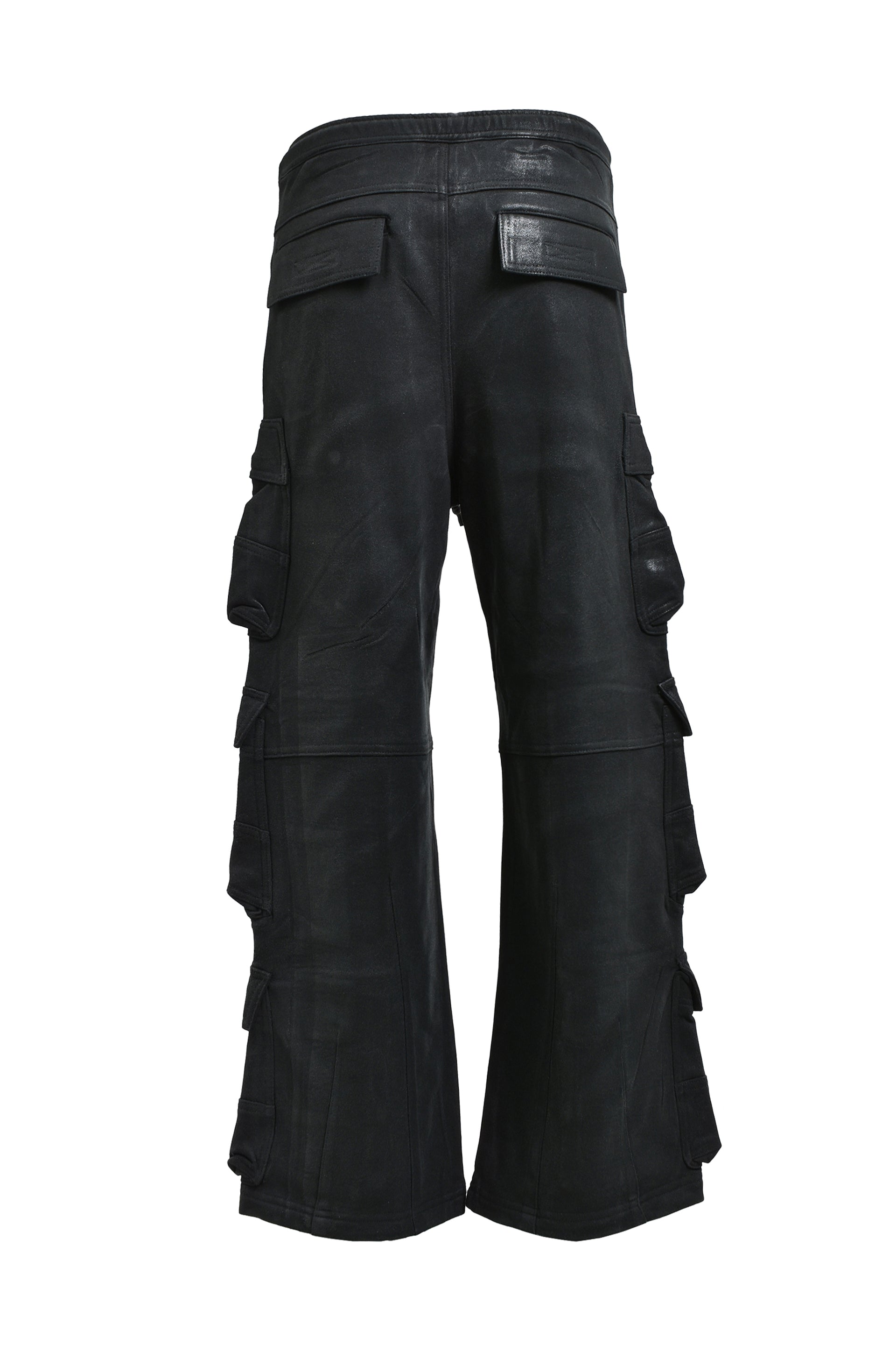 COATING TRIPLE CARGO PANTS / BLK