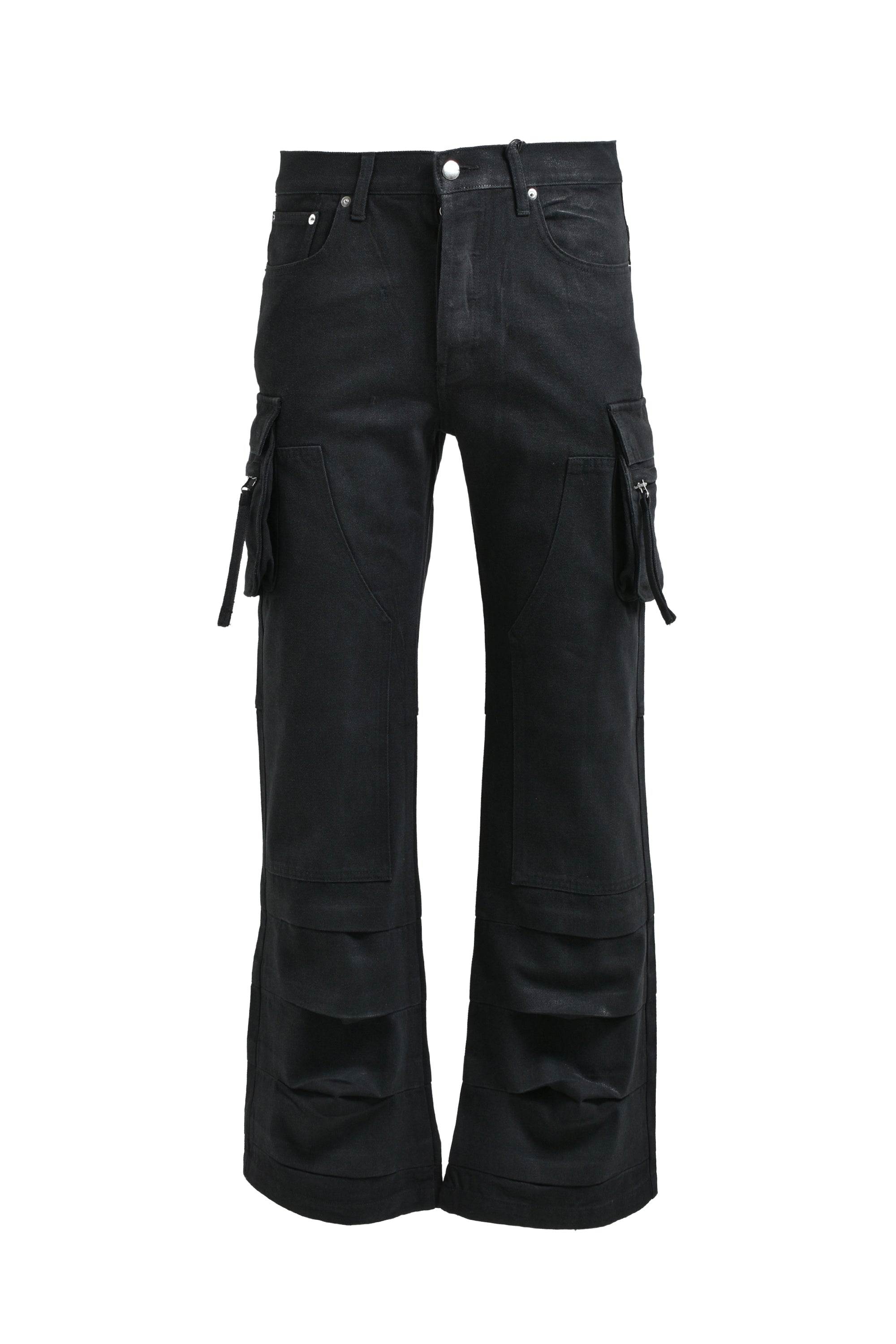 BREATH ブレス FW25 COATING DOUBLE KNEE FLARE DENIM / BLK - NUBIAN