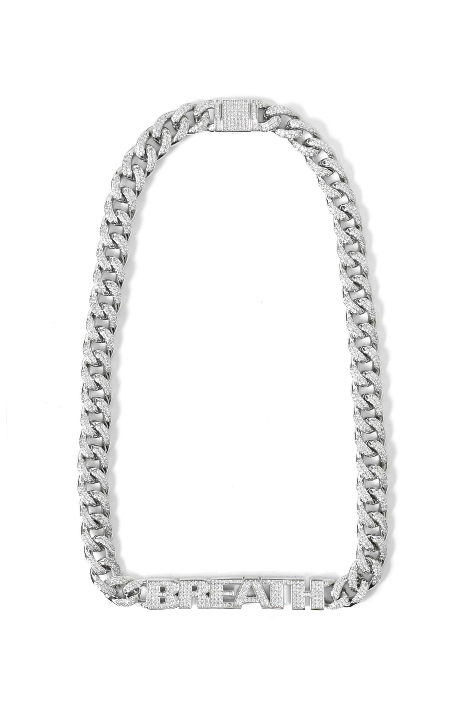 BH ZIRCONIA CHAIN NECKLACE / SILVER