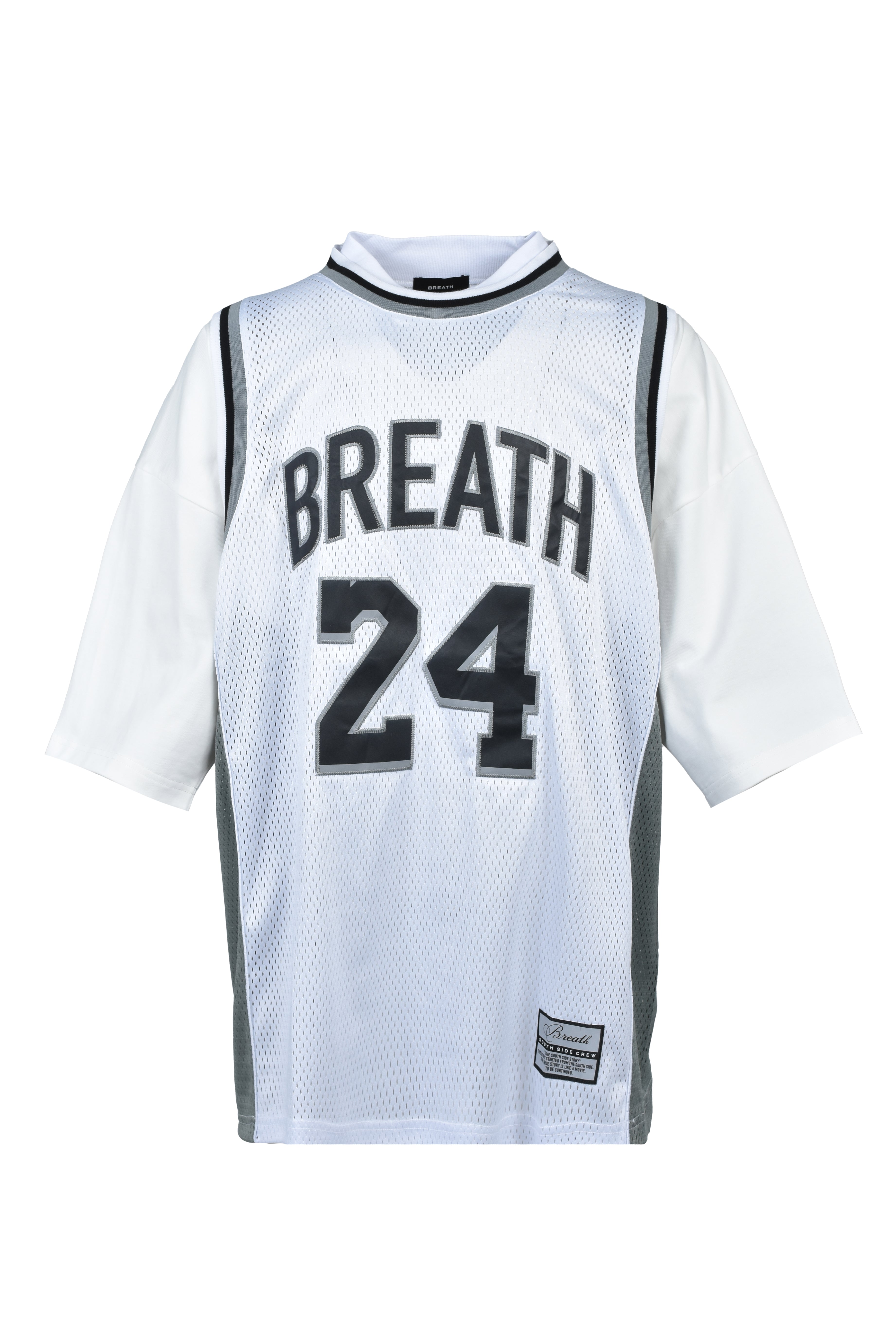 BREATH ブレス SS26 LAYERED BASKET BALL JERSEY TEE / WHT - NUBIAN 
