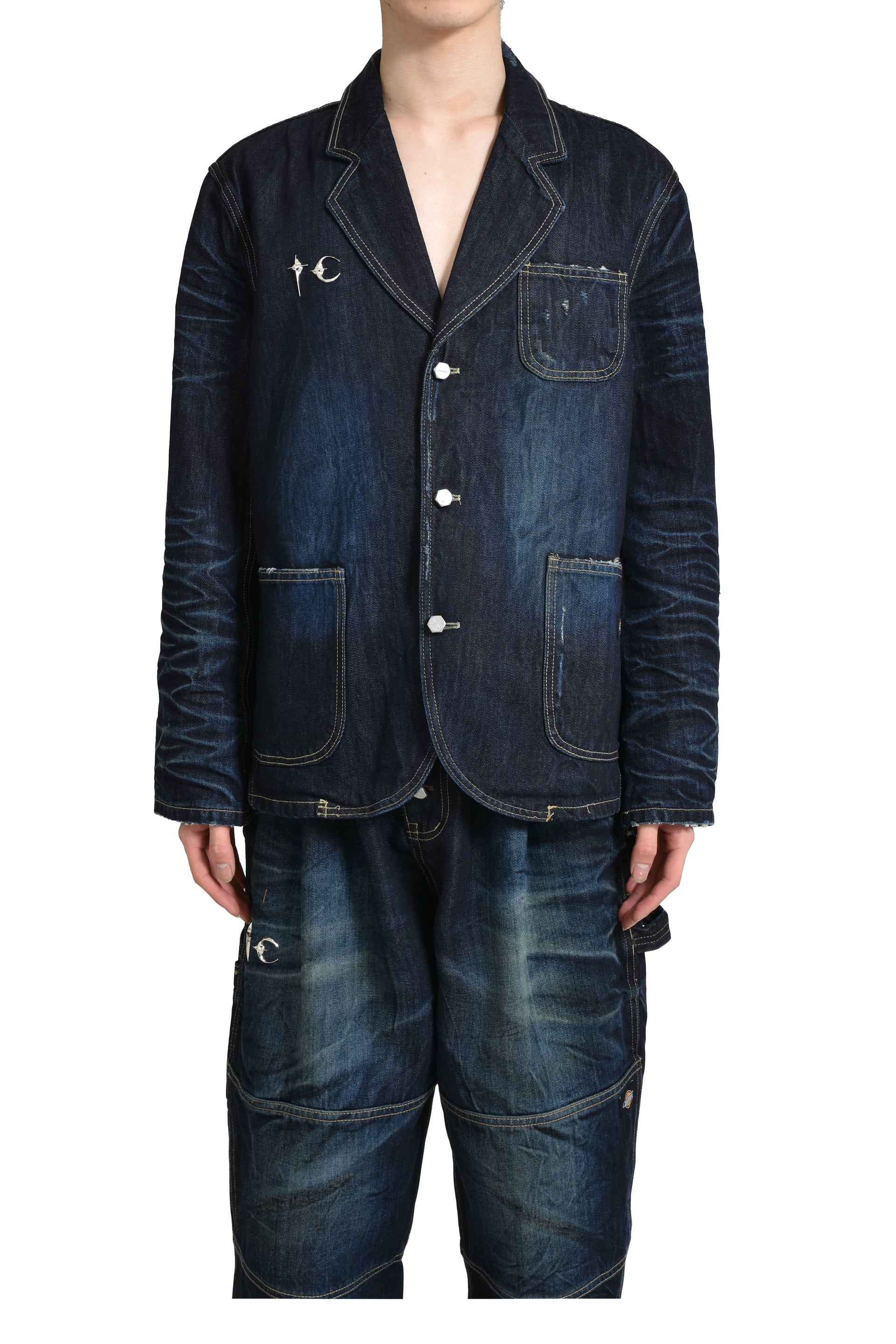 Thug Club × Dickies DENIM BLAZER / BLU
