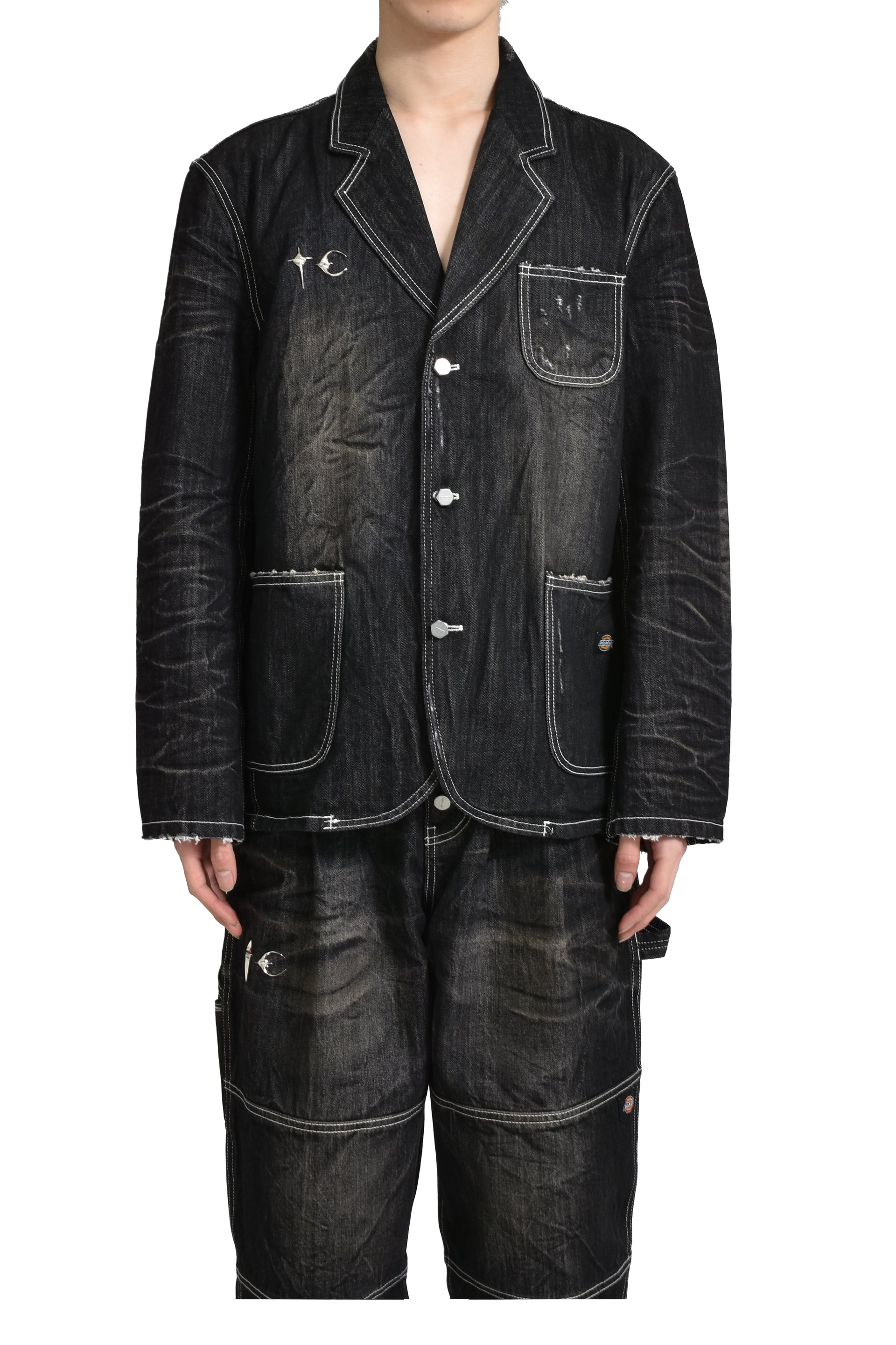 Thug Club × Dickies DENIM BLAZER / BLK