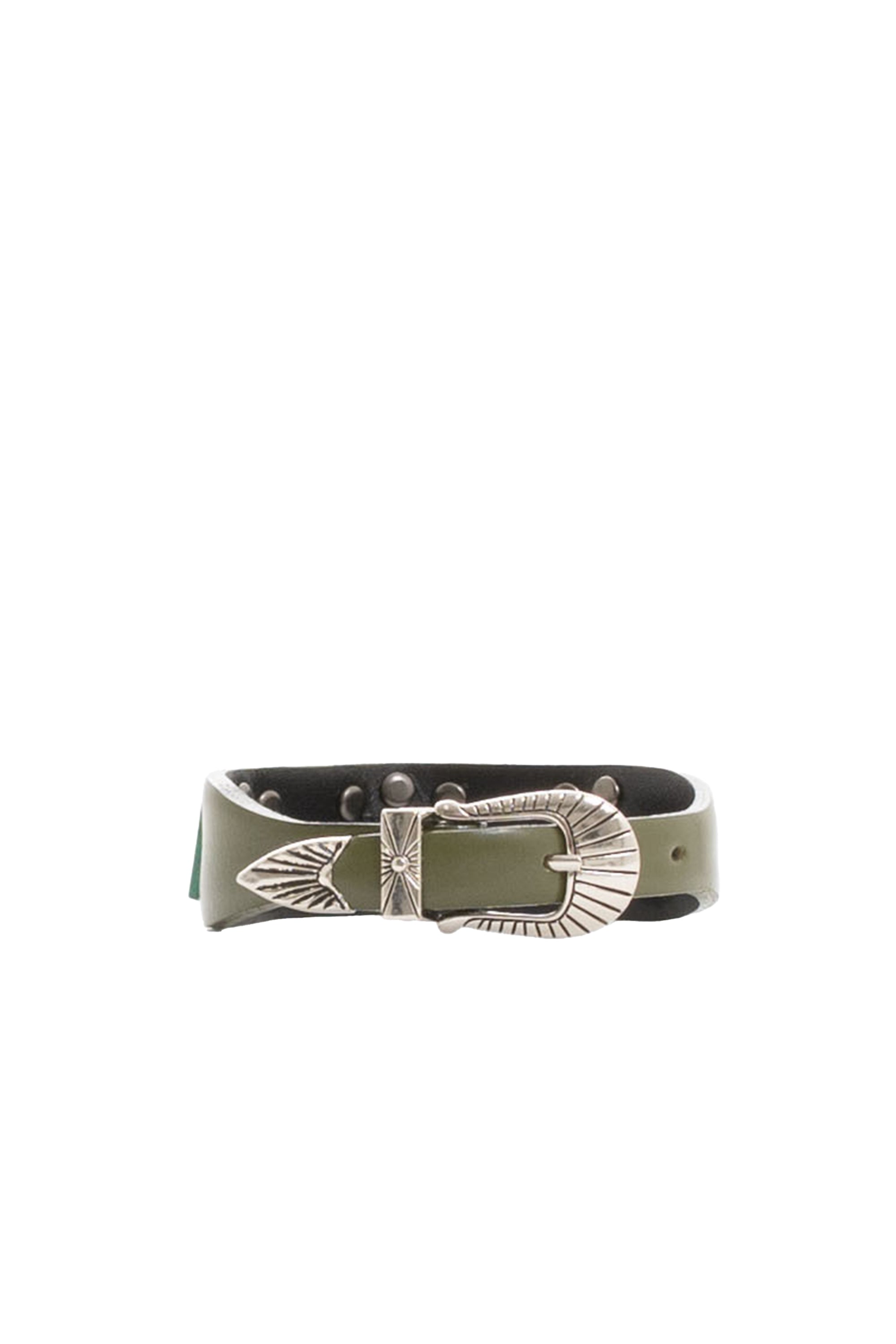 TOGA ARCHIVES FW23 TRIANGLE LEATHER BANGLE / KHA -NUBIAN