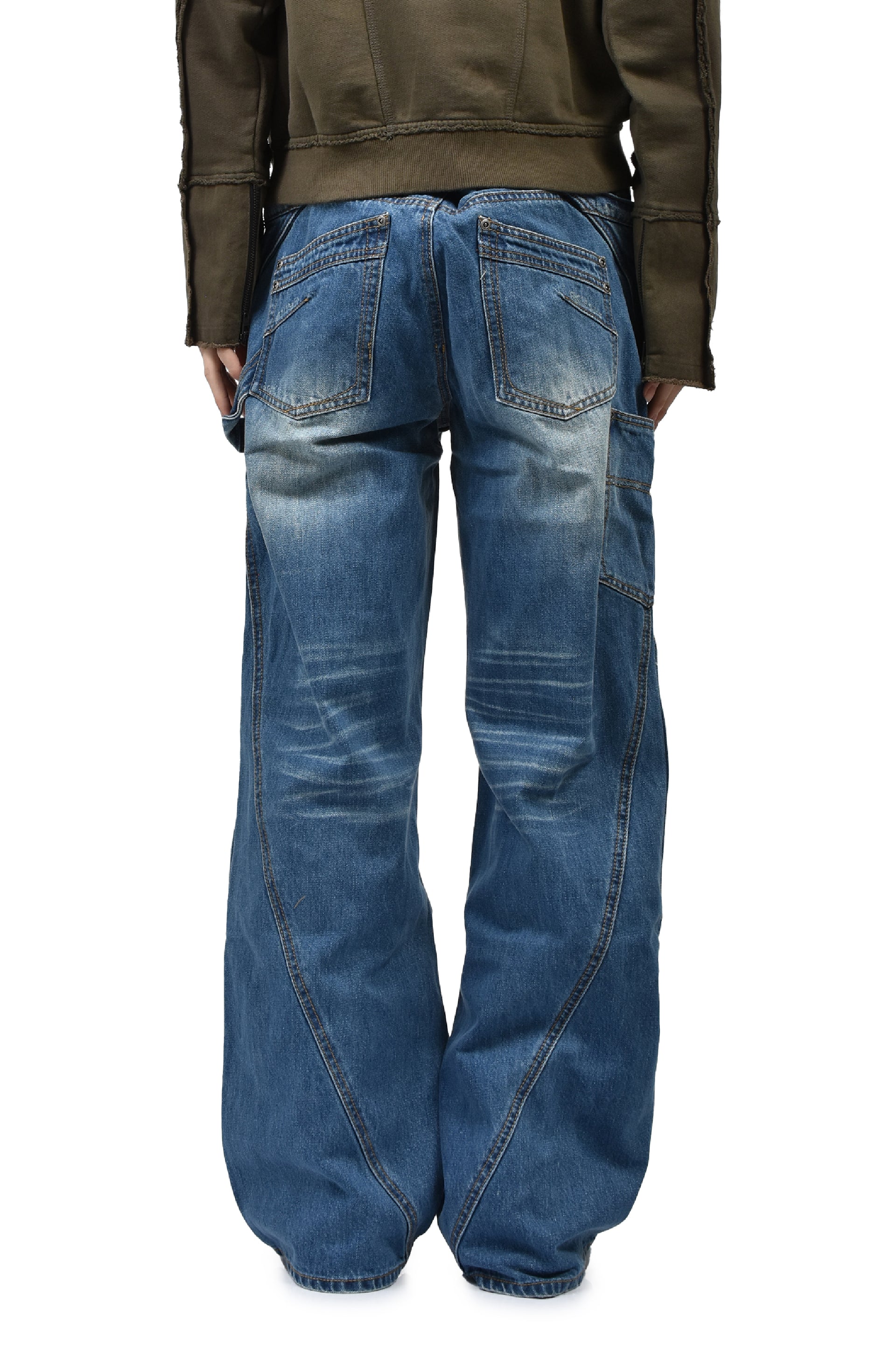 ENDRICK DAMAGED DENIM PANTS / LT. BLU