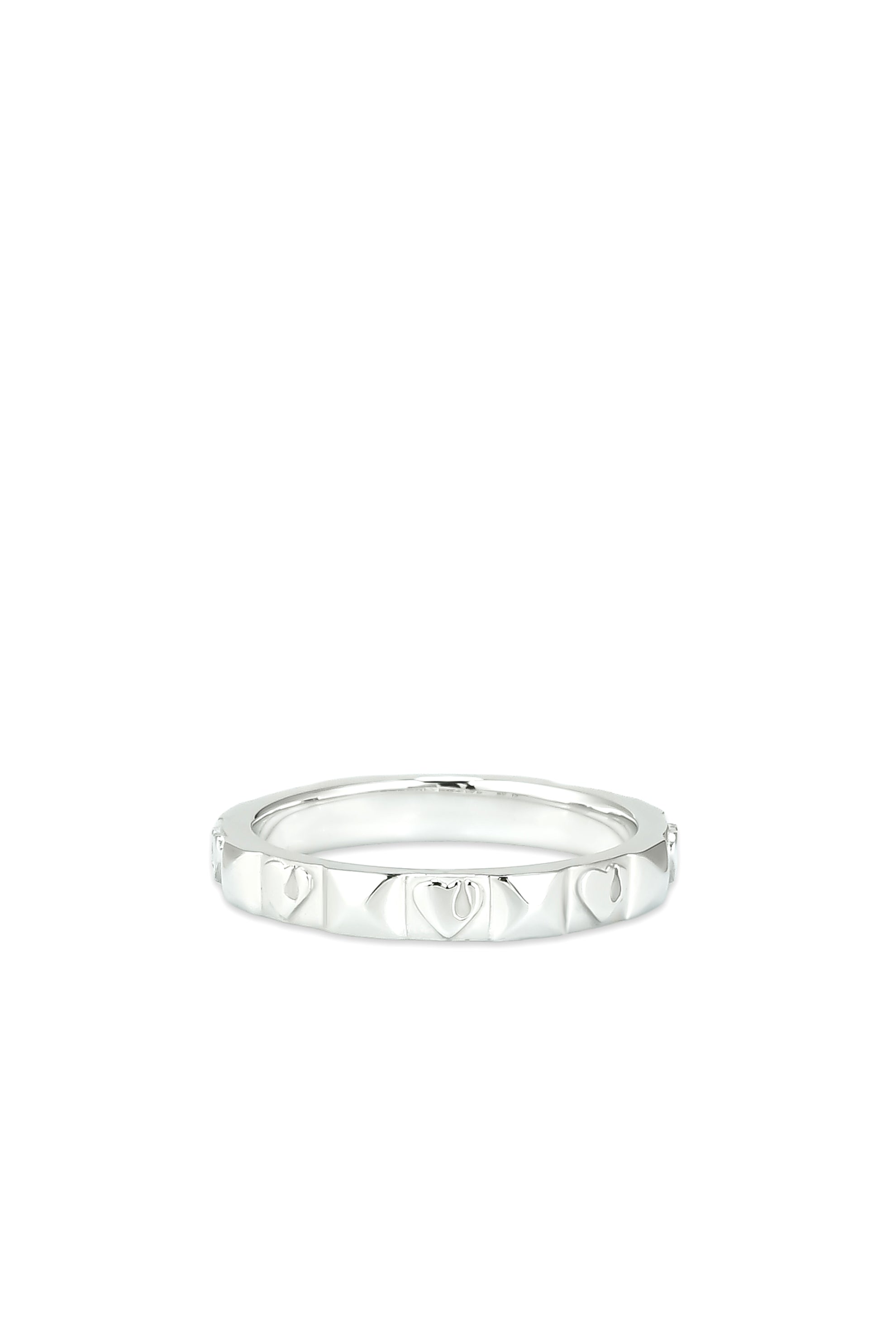GOD ONLY KNOWS リング GOD ONLY KNOWS ゴッド オンリー ノウズ SS26 HEART STUDS RING / SIL