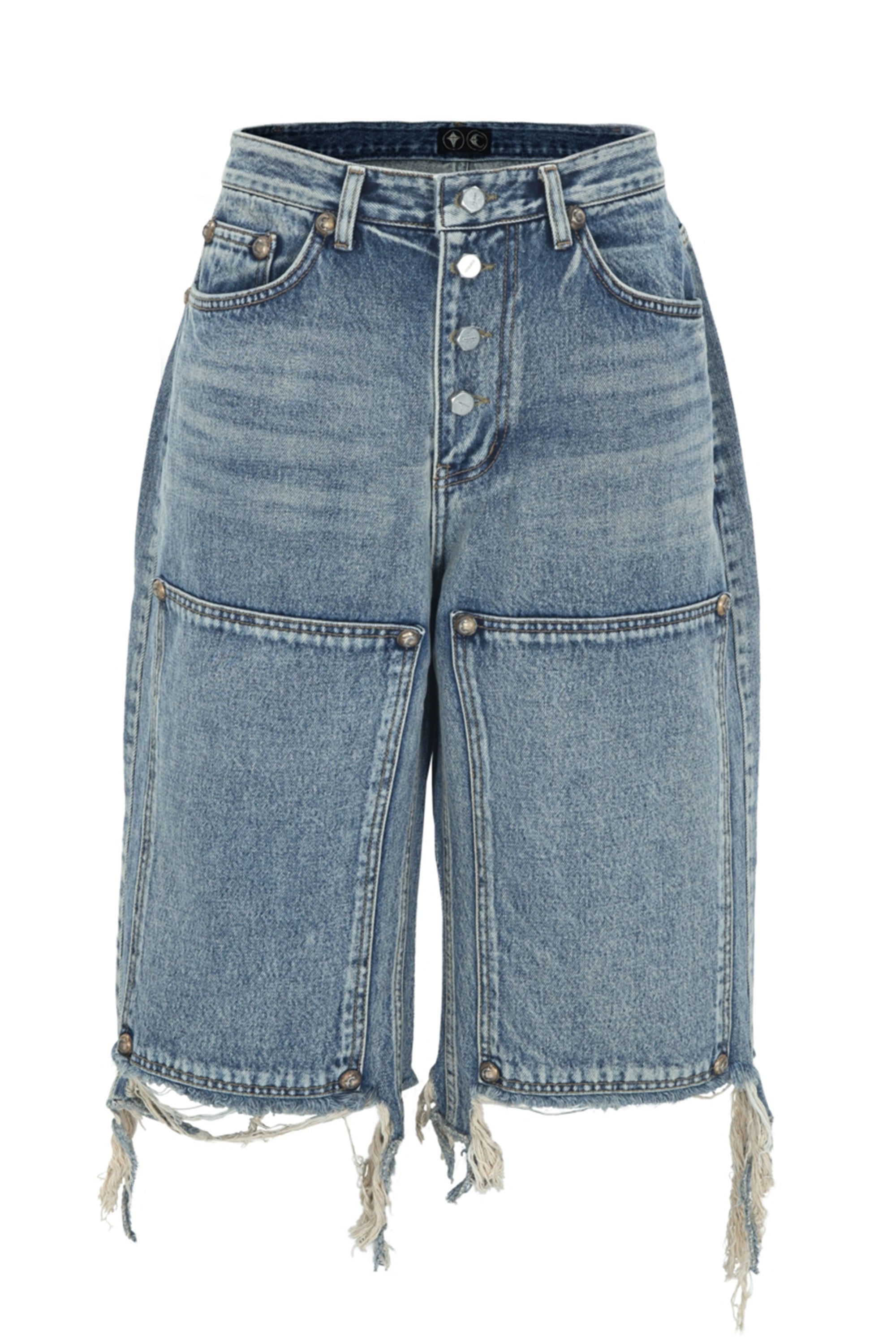 THUG CLUB FW23 DOUBLE KNEE DENIM SHORT / BLU -NUBIAN