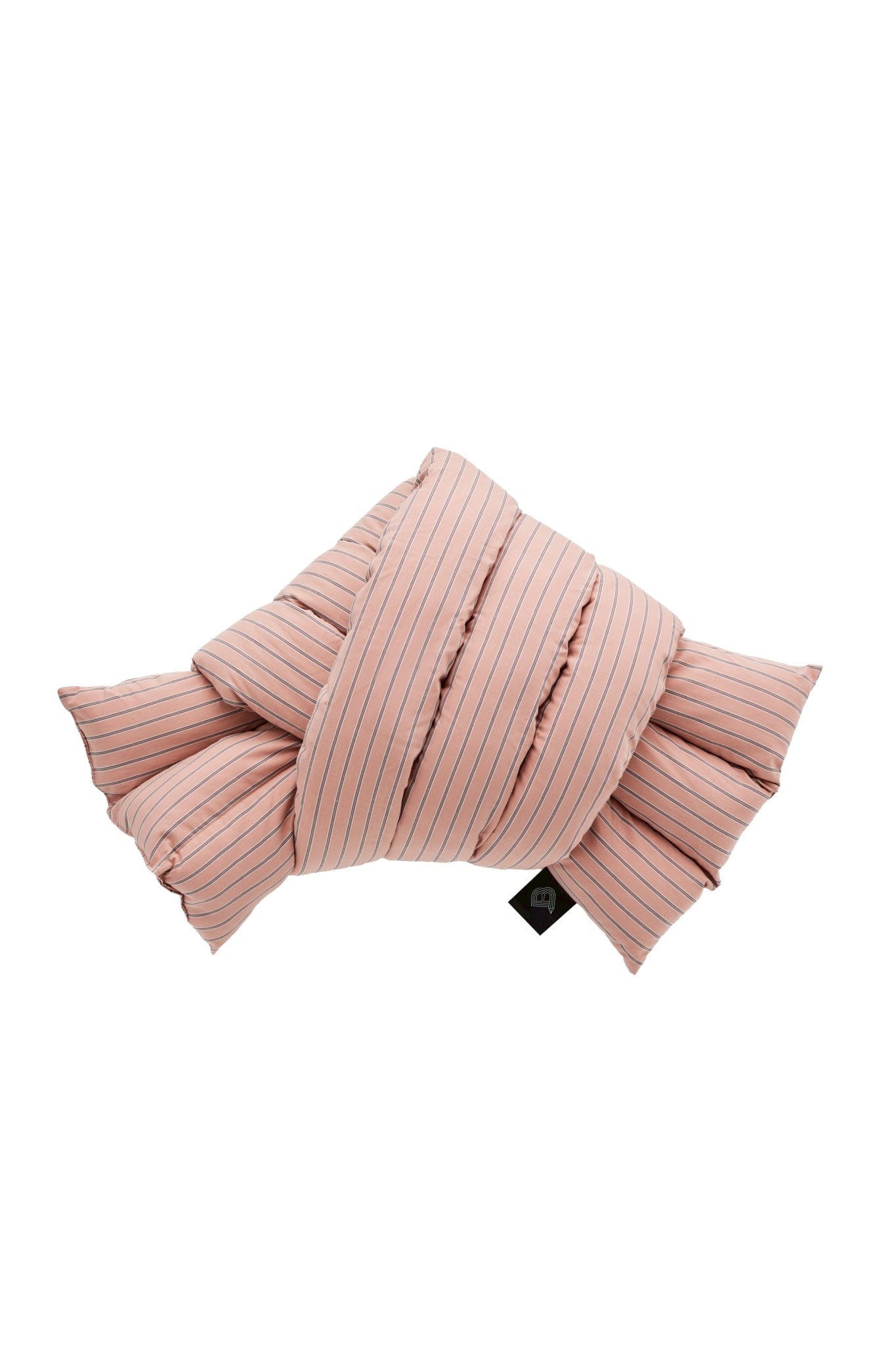 MUSUBI CUSHION - COTTON DOUBLE STRIPES | LITCHI SKIN / MULTI