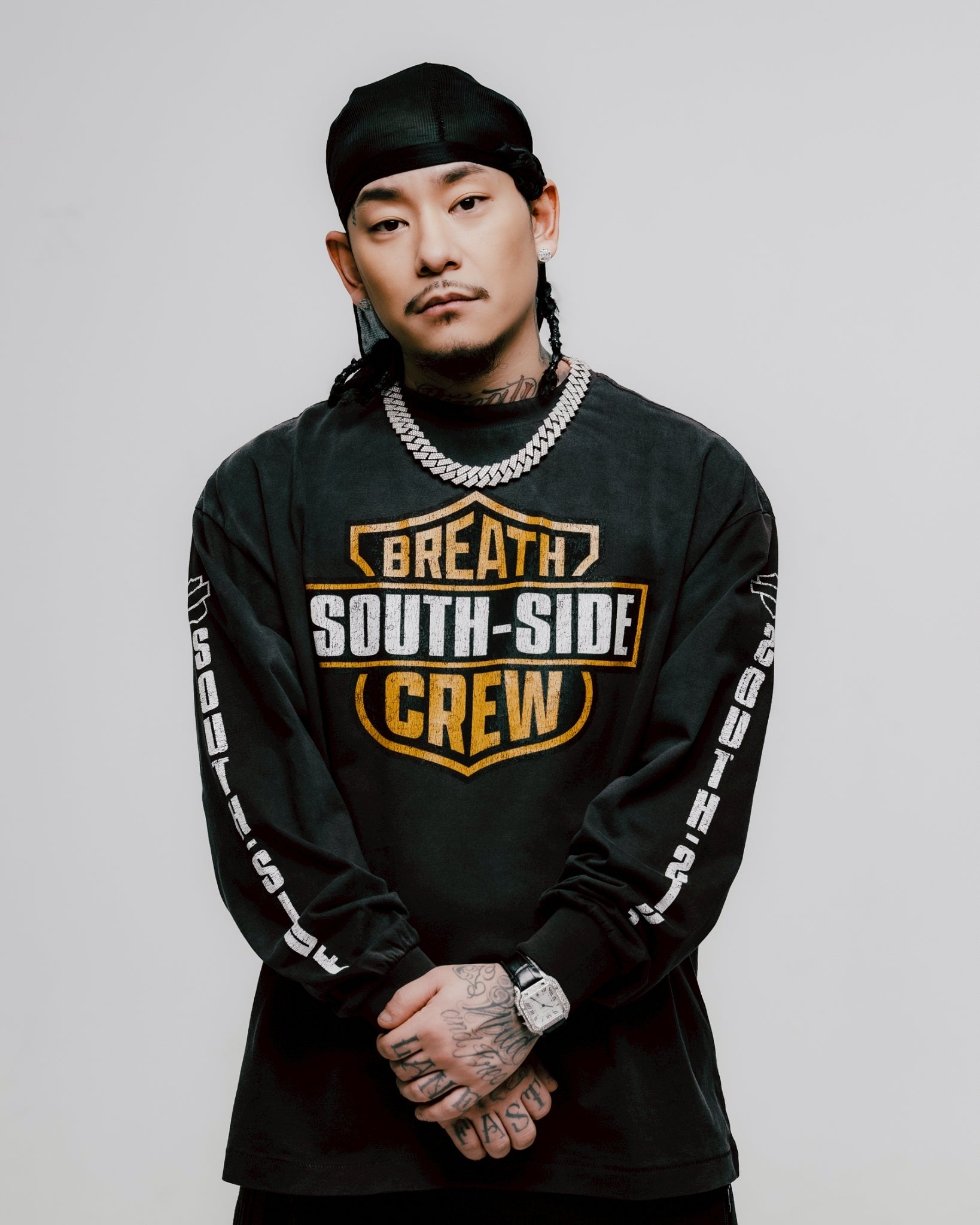 BREATH SOUTH SIDE MOTOR LS TEE / BLK