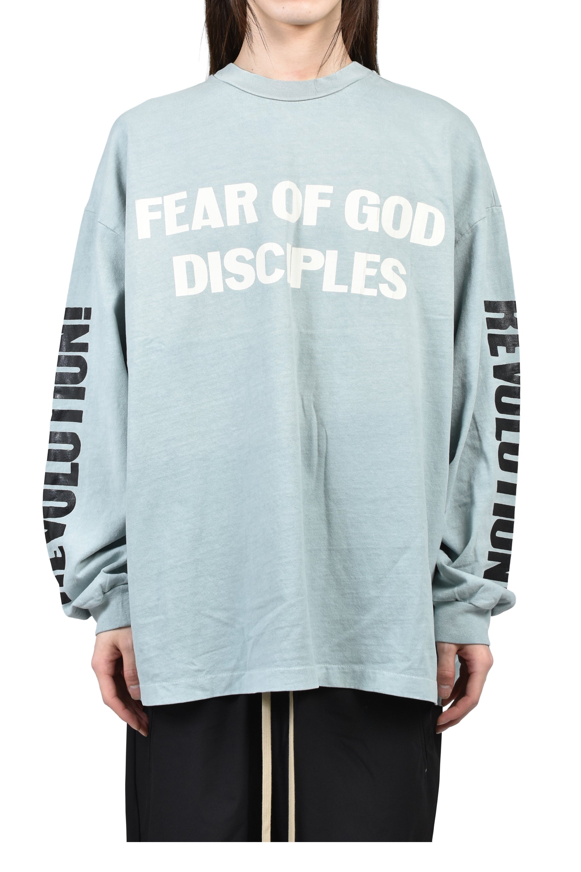 RELAXED LS "DISCIPLE" TEE / FLINT