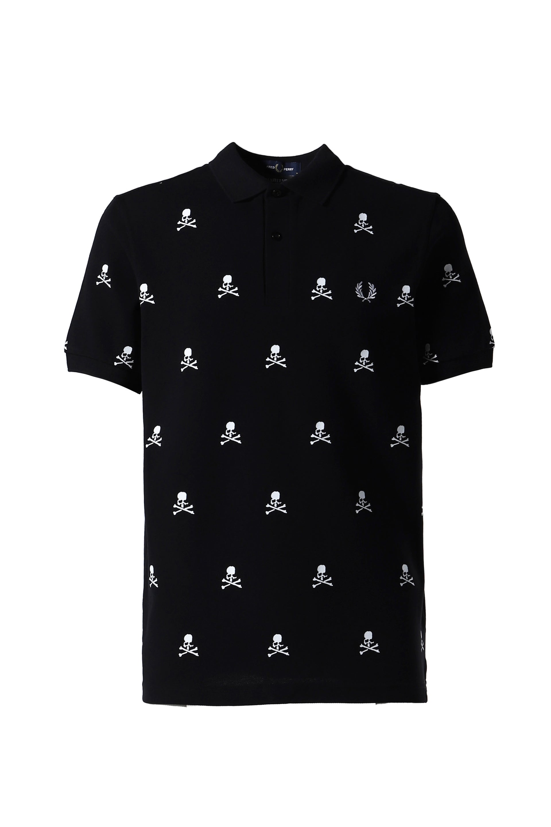 FRED PERRY × MASTERMIND WORLD SKULL POLO / BLK