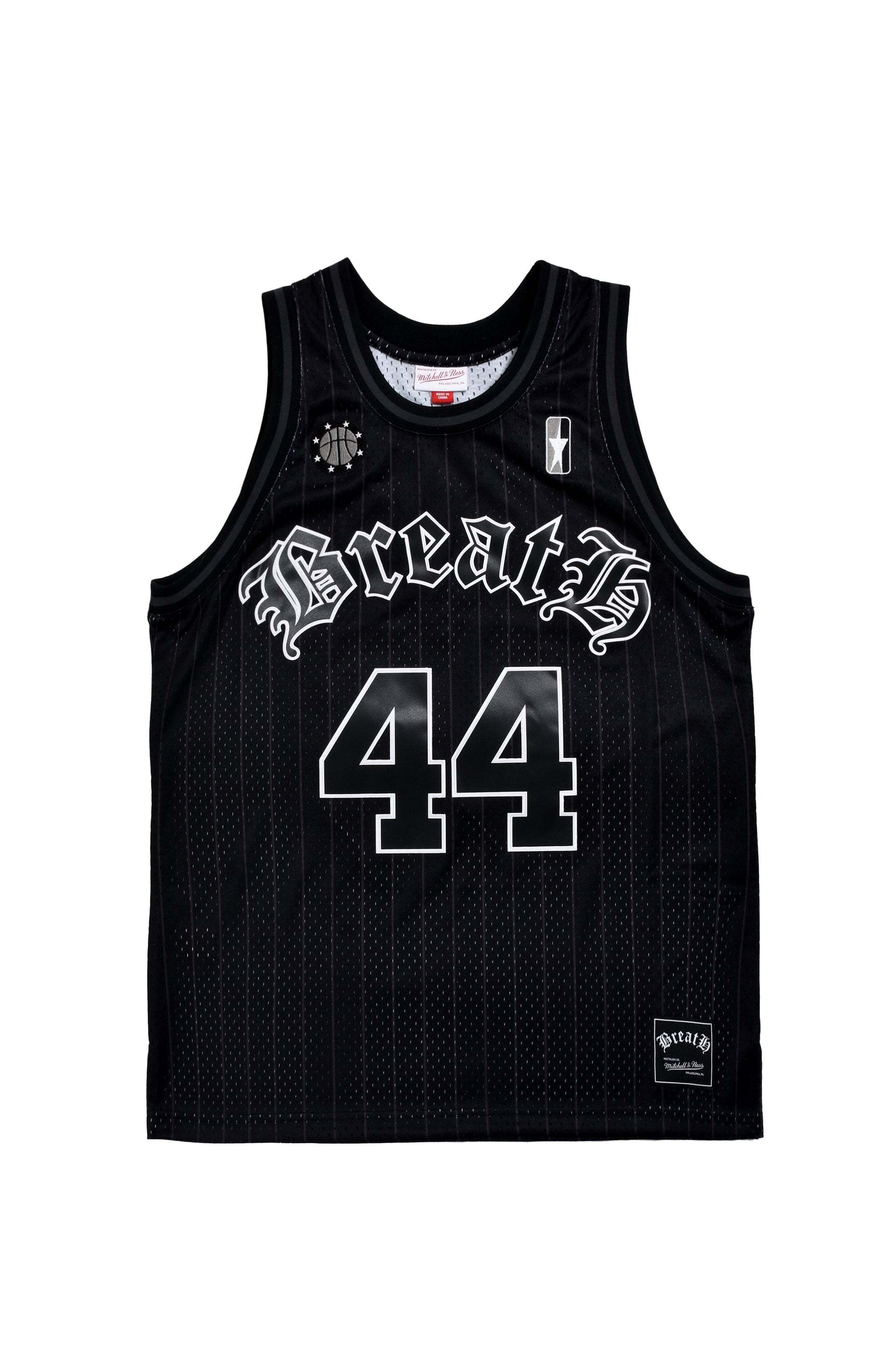BREATH × Mitchell&Ness BB GAME JERSEY / BLK