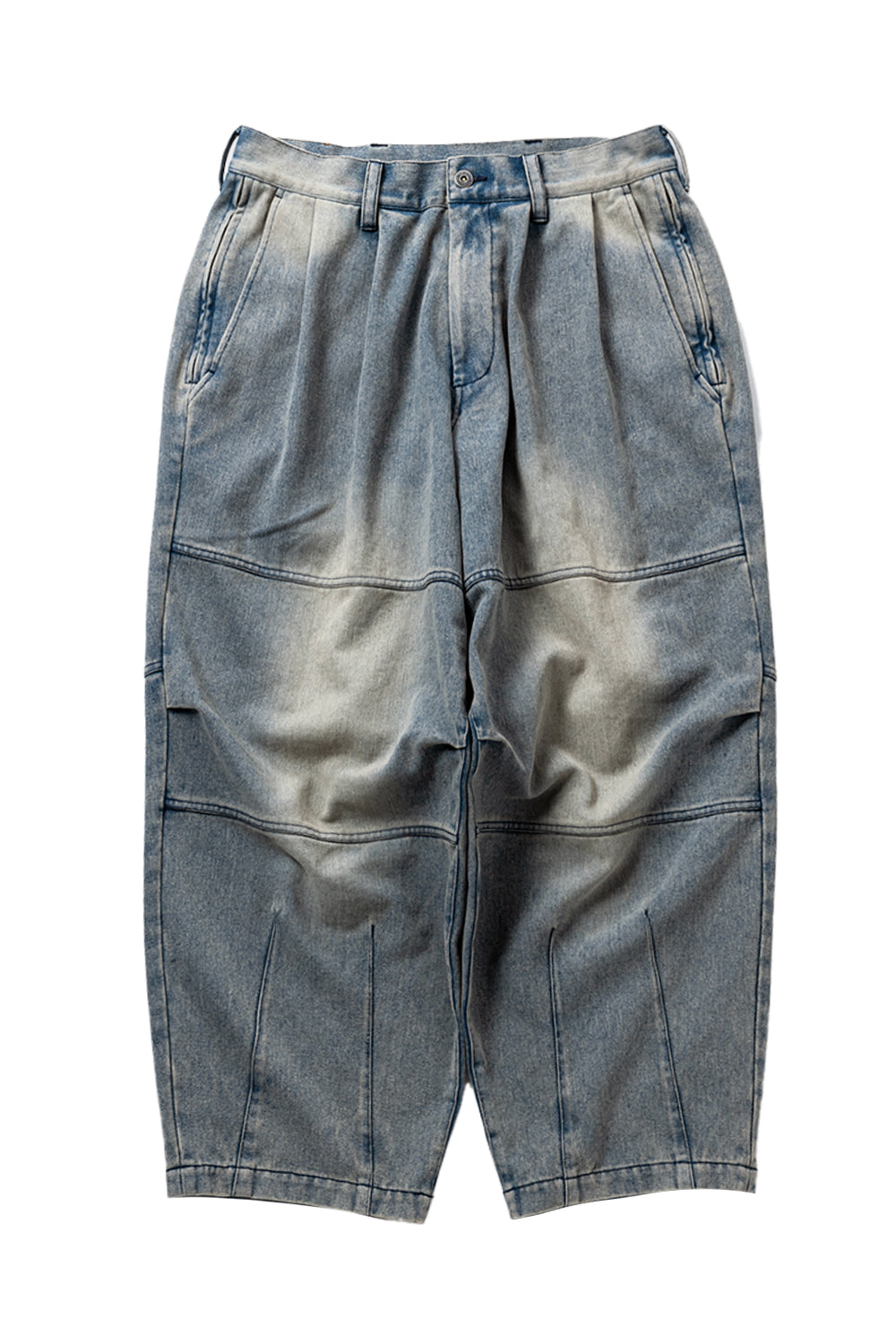 TIGHTBOOTH タイトブース FW25 DENIM BALLOON PANTS / BLU - NUBIAN