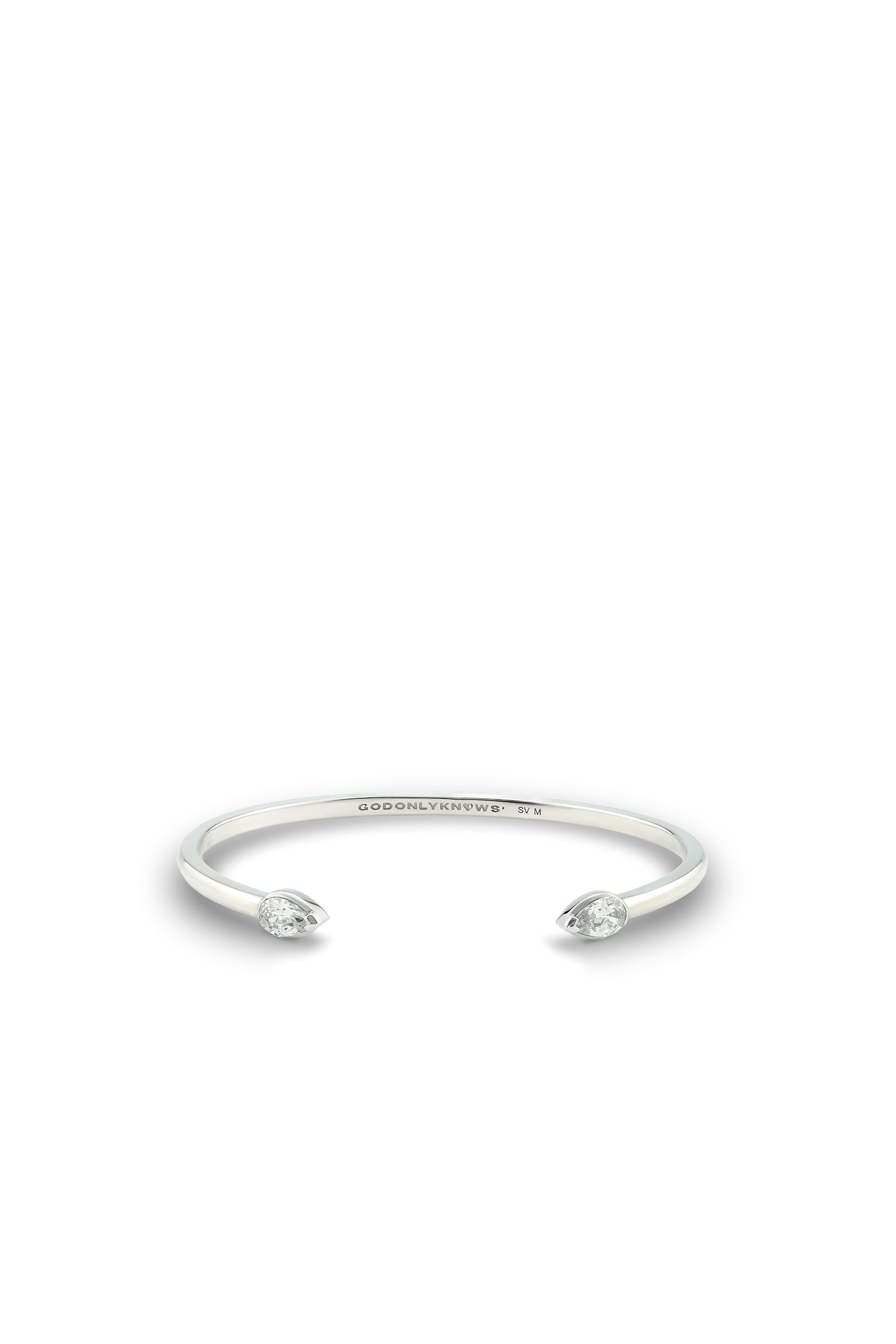 GOD ONLY KNOWS ゴッド オンリー ノウズ SS26 TEARDROP BANGLE / SIL