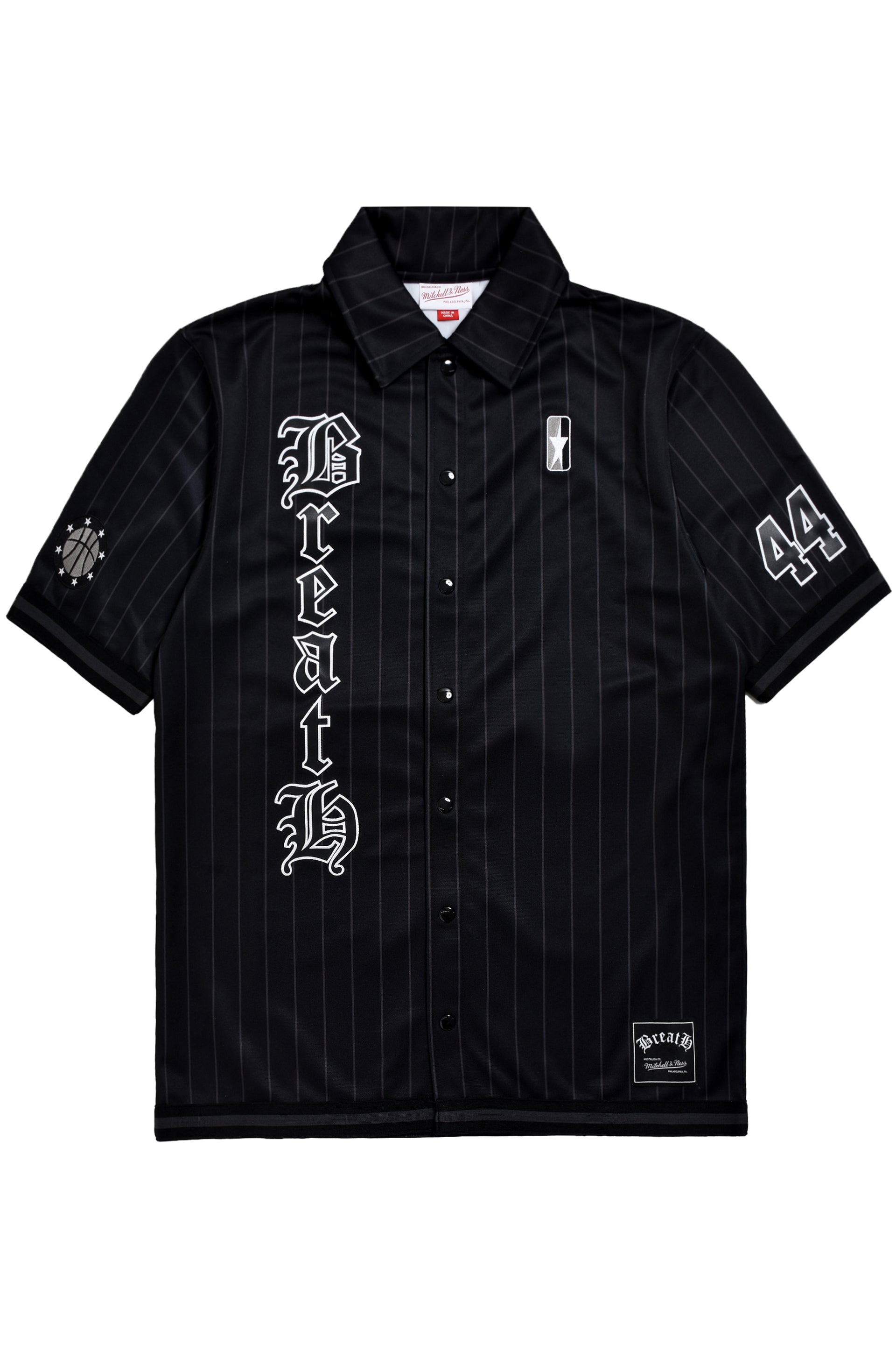 BREATH × Mitchell&Ness BB SHOOTING SHIRT / BLK