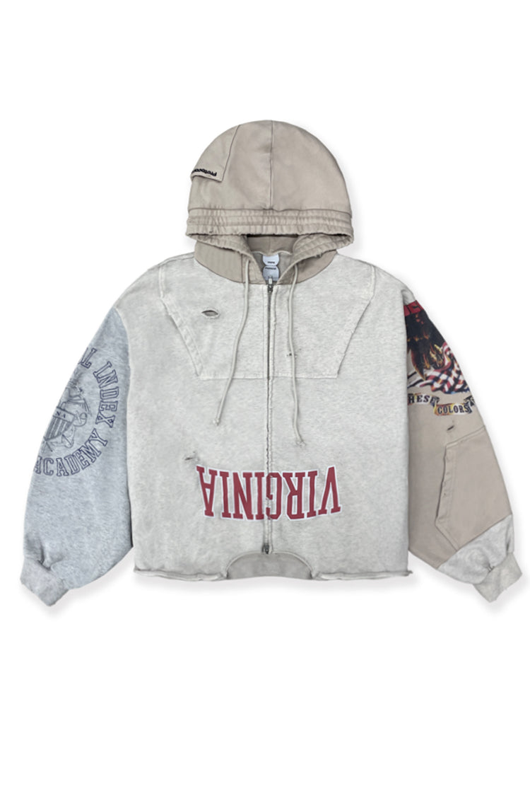 いぶり Protocol Index プロトコル インデックス FW25 UPSIDE DOWN ZIP HOODIE