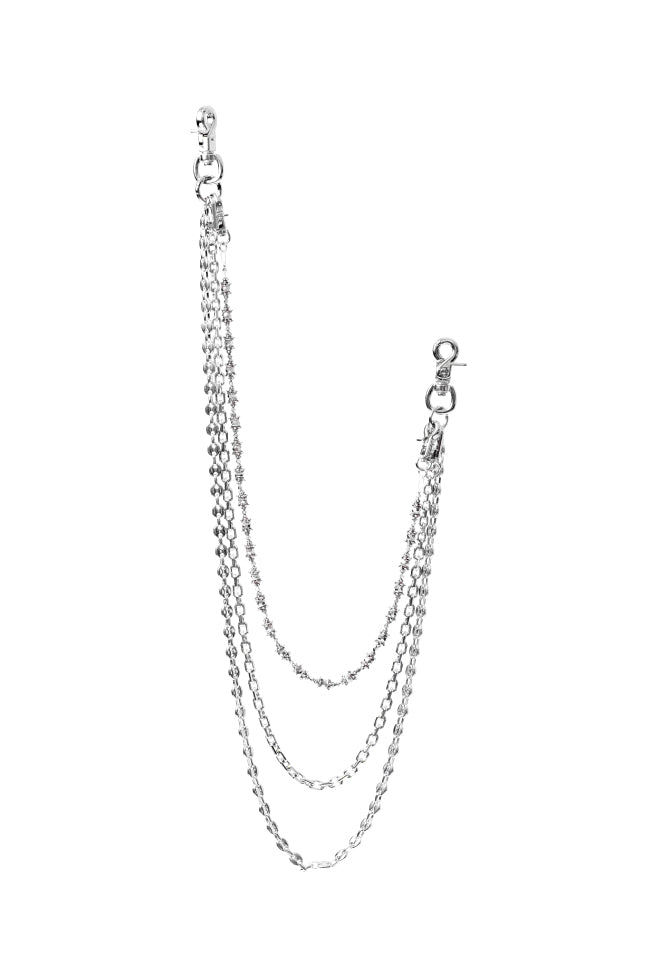 BH TRIPLE WALLET CHAIN / SILVER