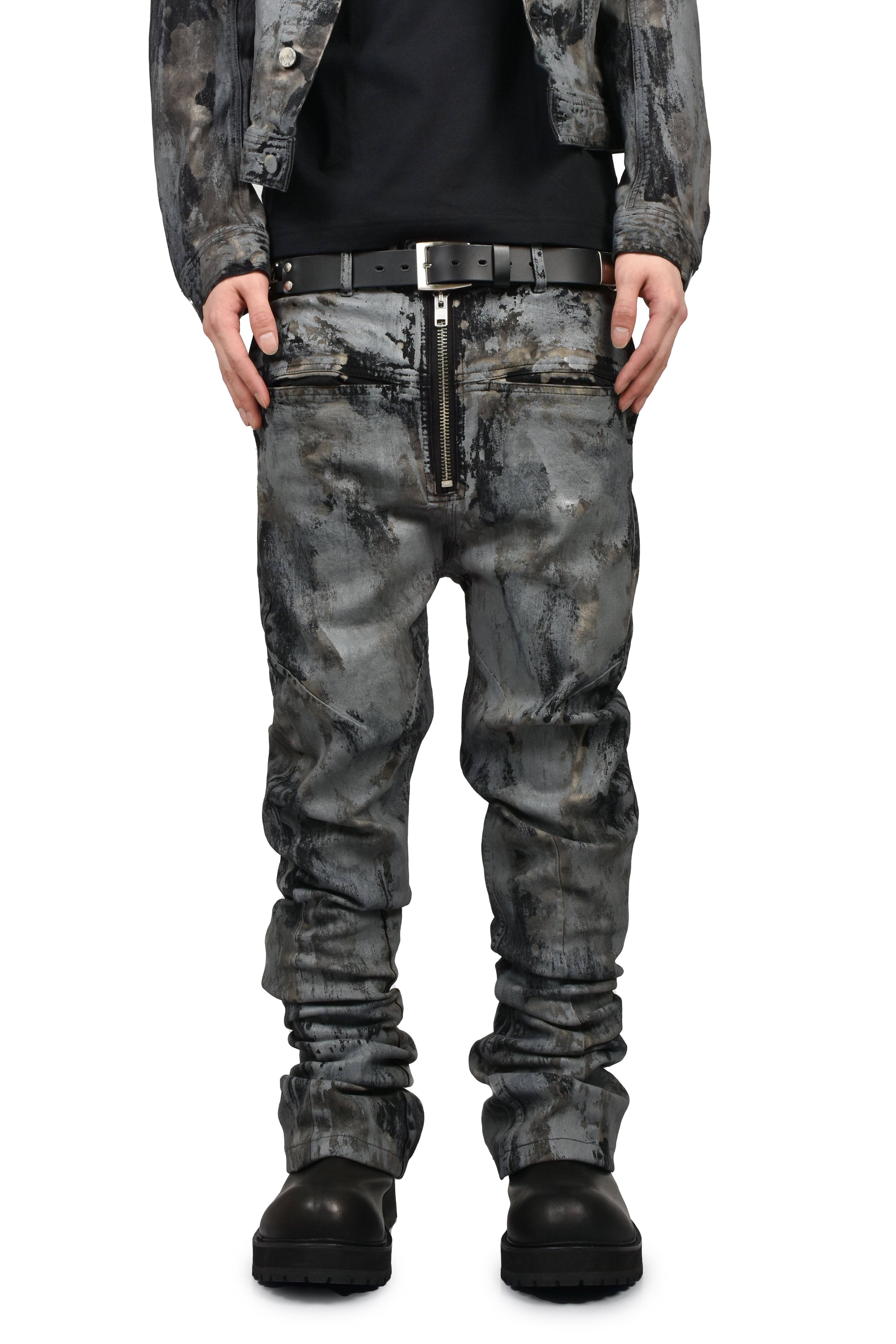 FILTH フィルス SS26 RUSTY WAXED FLARE CUT / RUSTY GRY - NUBIAN